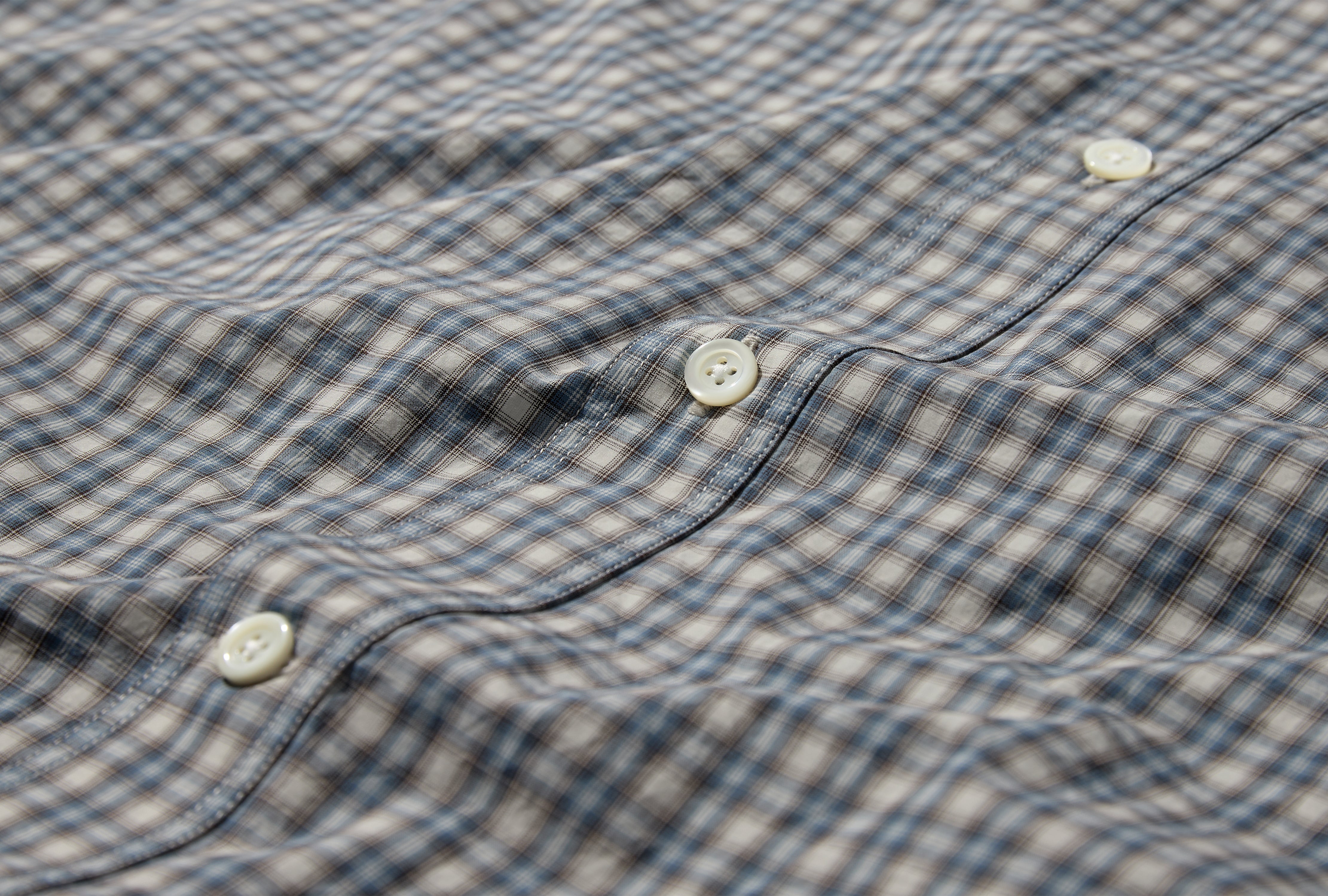 FALSTER FINE CHECK OVERSIZE SHIRT N40-0872 Blue