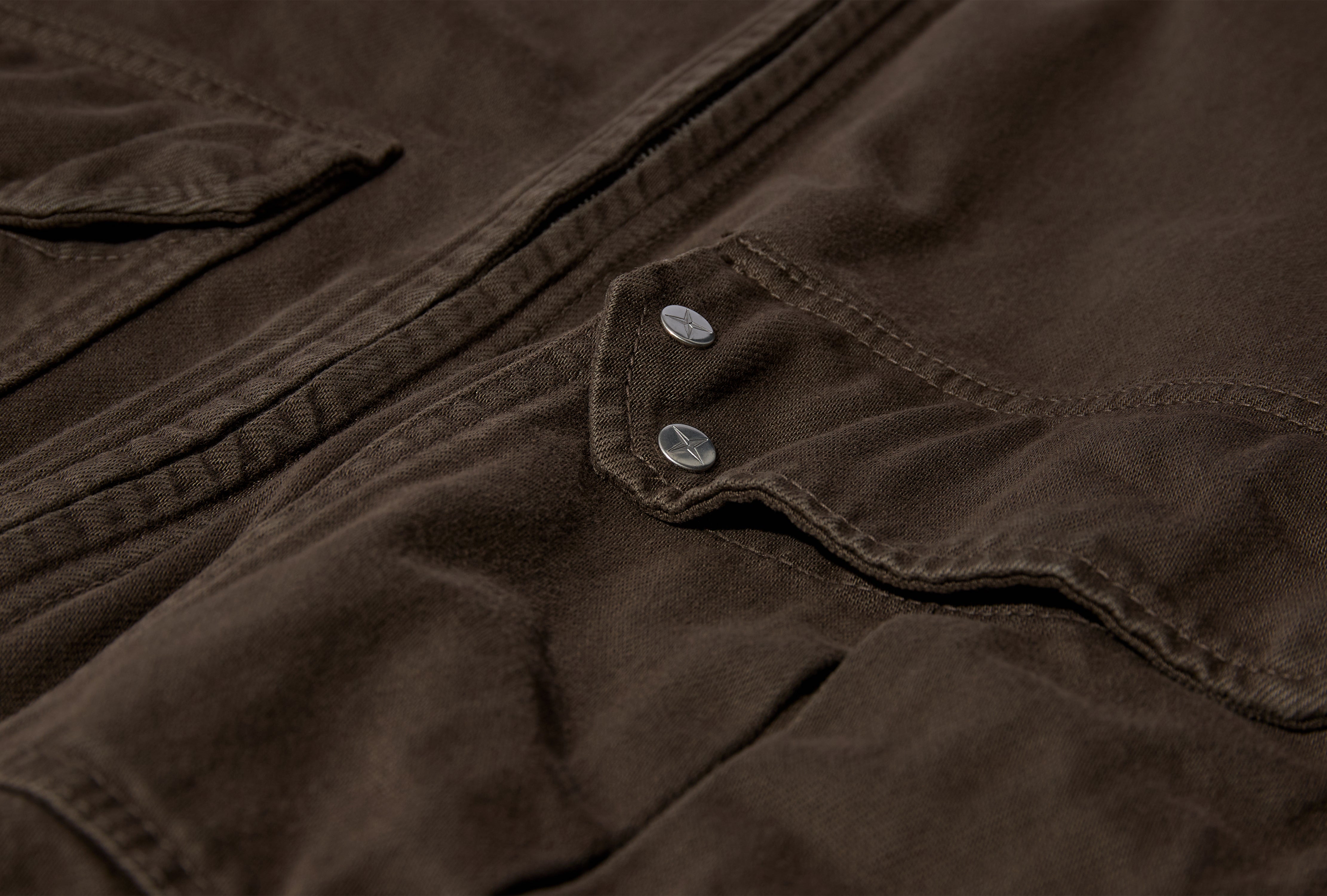 LIGHT BULL DENIM-TC GARMENT DYED L1 S14 41000 02 S0J24 Brown