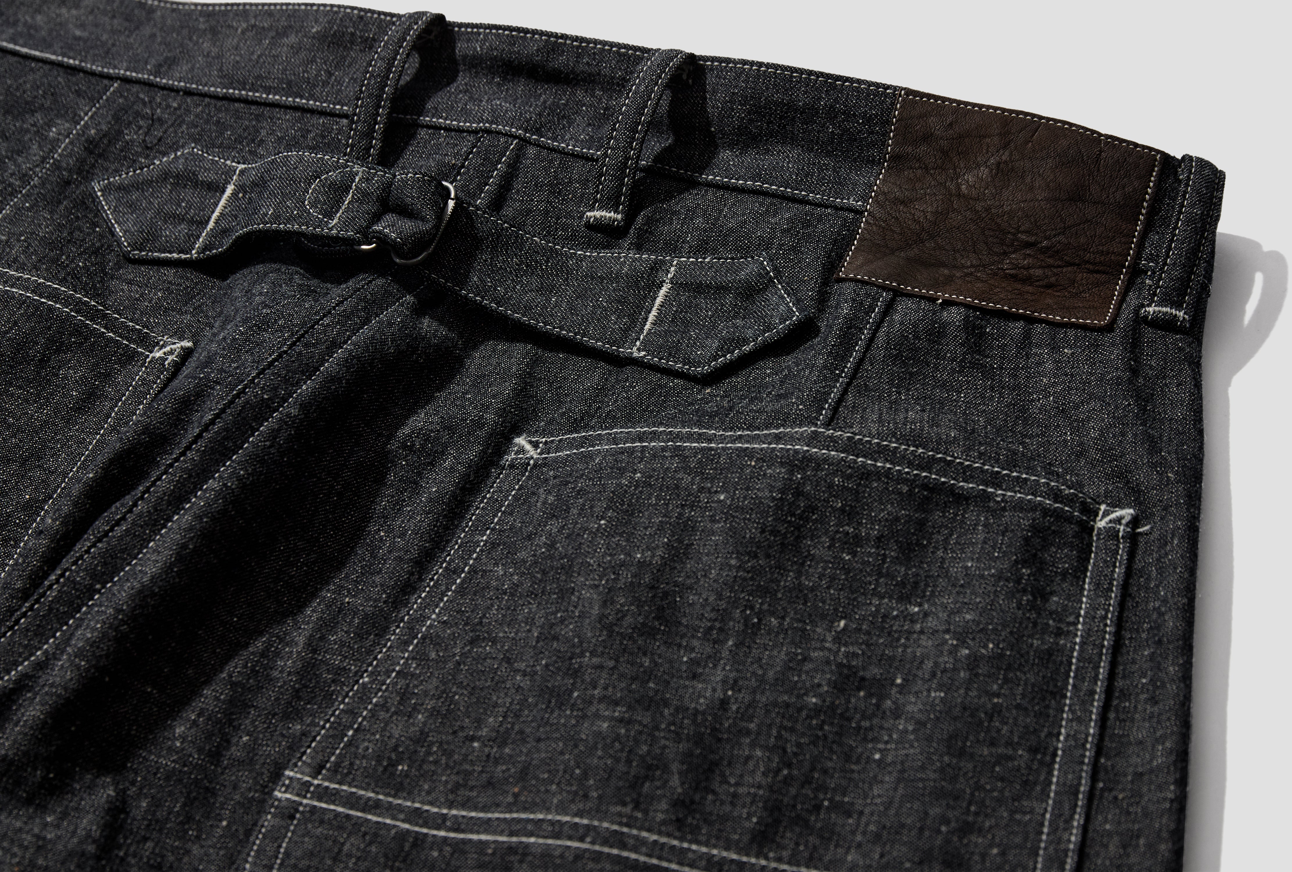 LOT.717 PAINTER PANTS WITH BUCKLE - RAW INDIGO TTSS26717