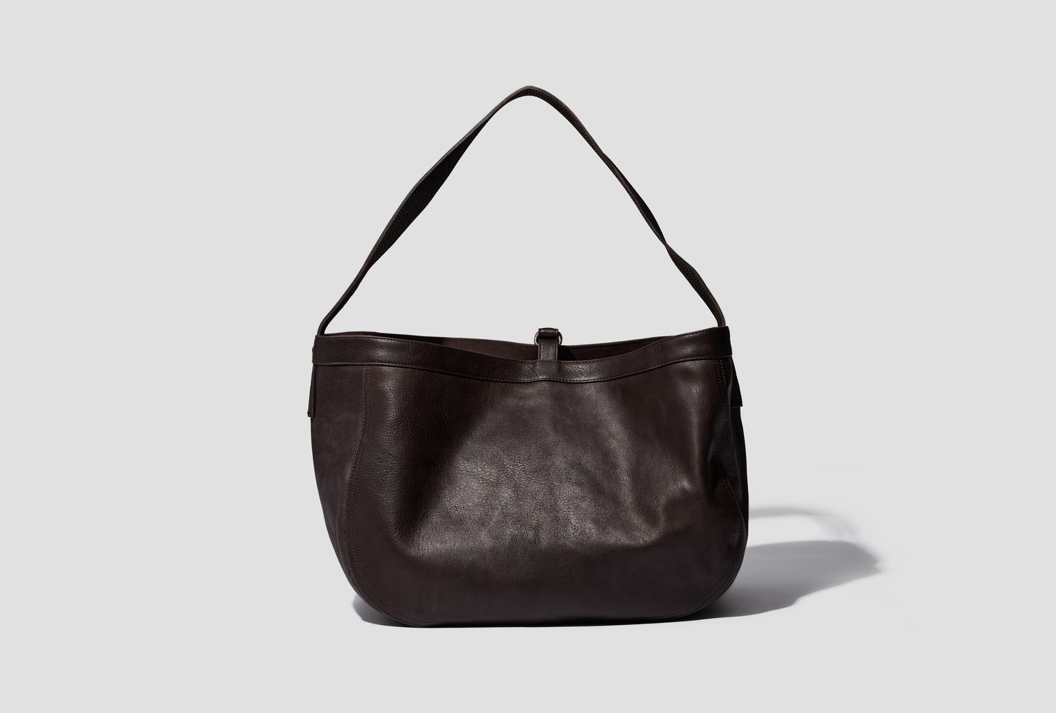 LOT.004 NEWSBOY BAG - BROWN LEATHER TTCORE004