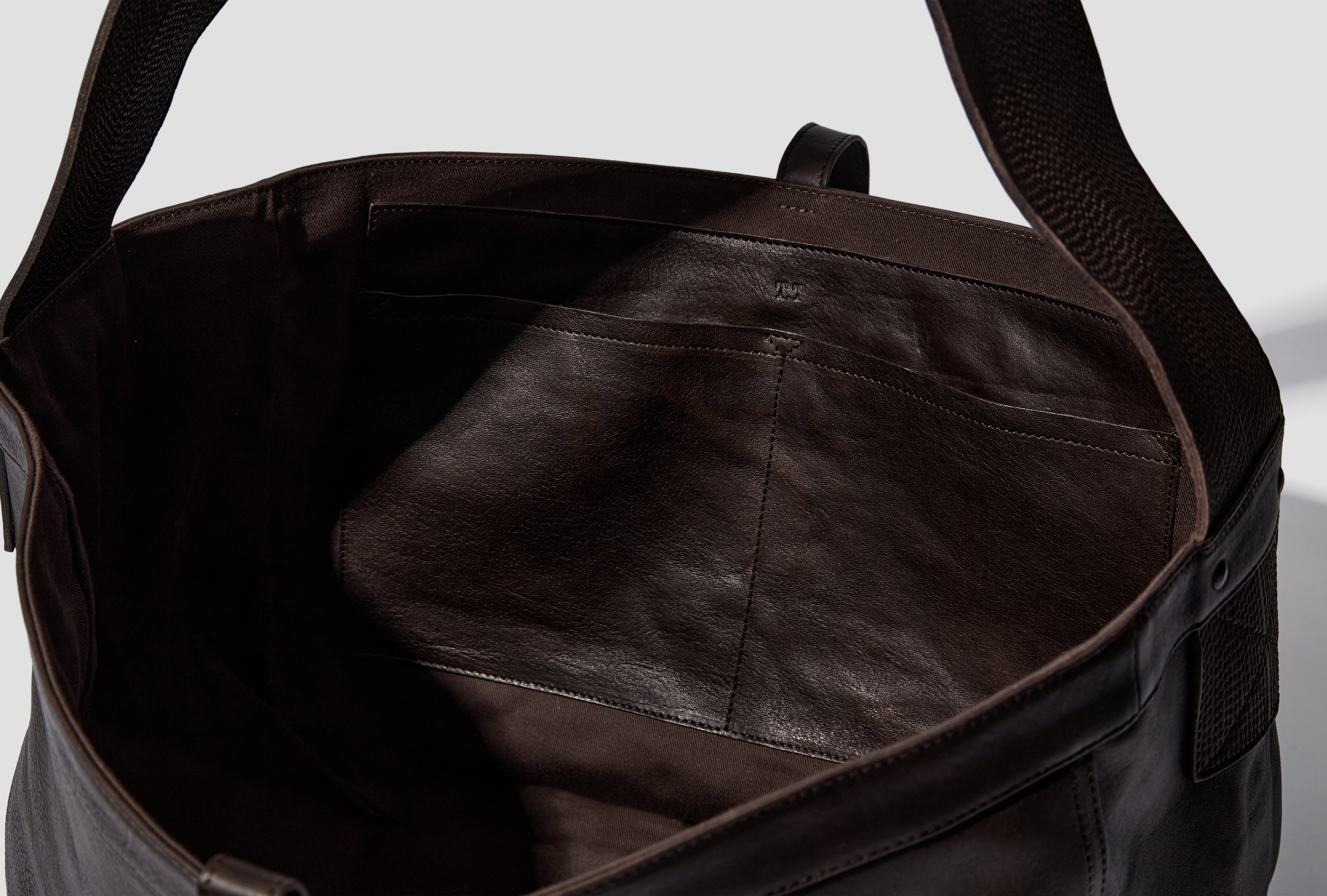 LOT.004 NEWSBOY BAG - BROWN LEATHER TTCORE004