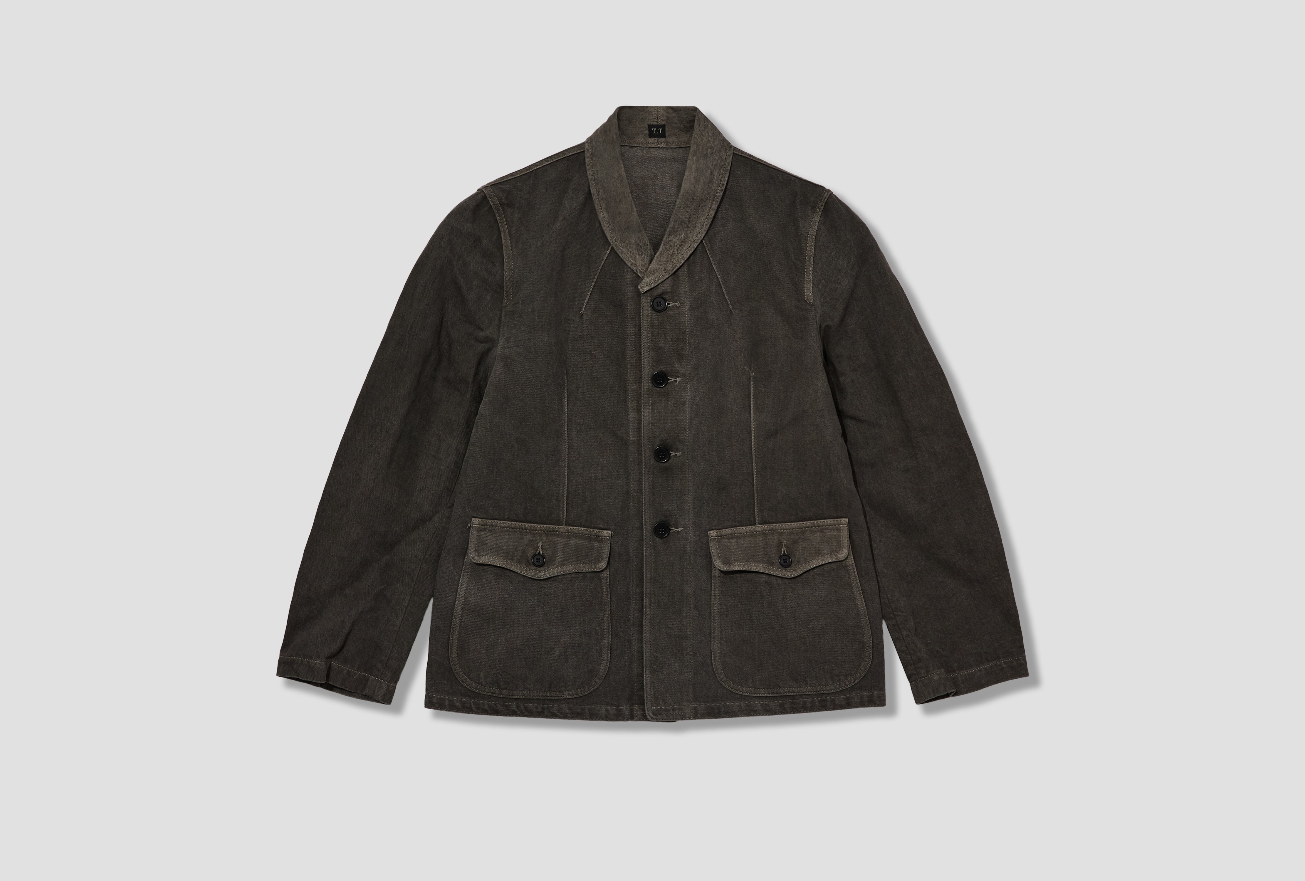 LOT.327 MODIFIED SHAWL COLLAR JACKET - SUMI TTSS26327