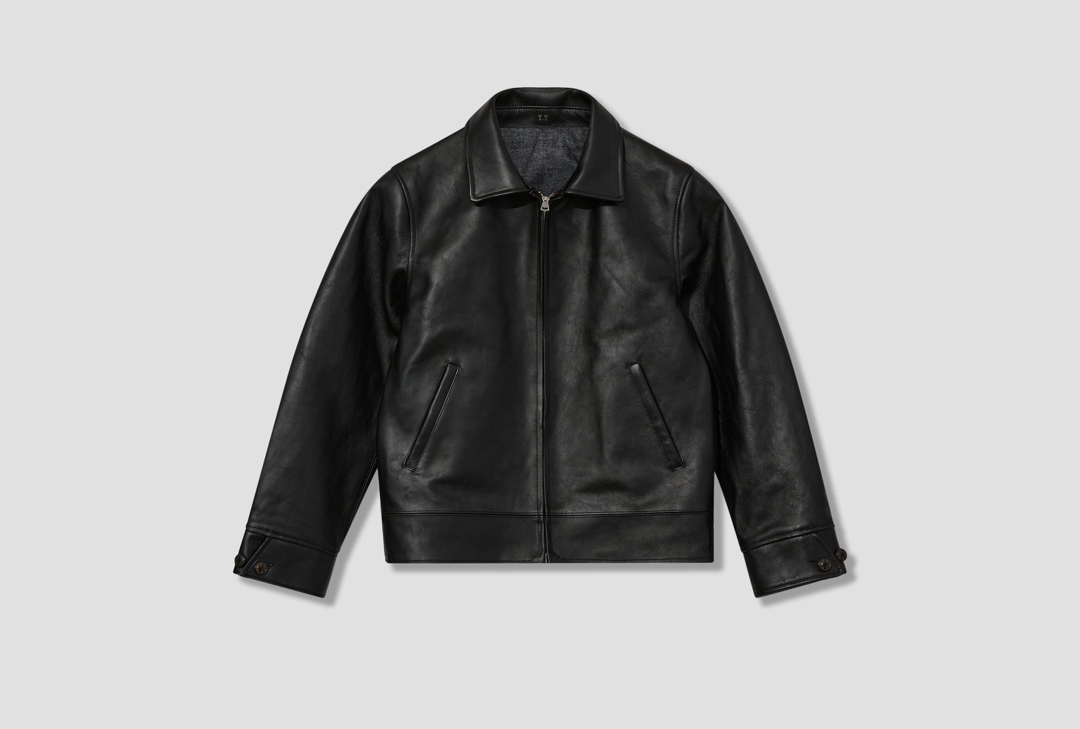 LOT.802 COSSACK LEATHER JACKET - BLACK HORSE LEATHER TTSS26802