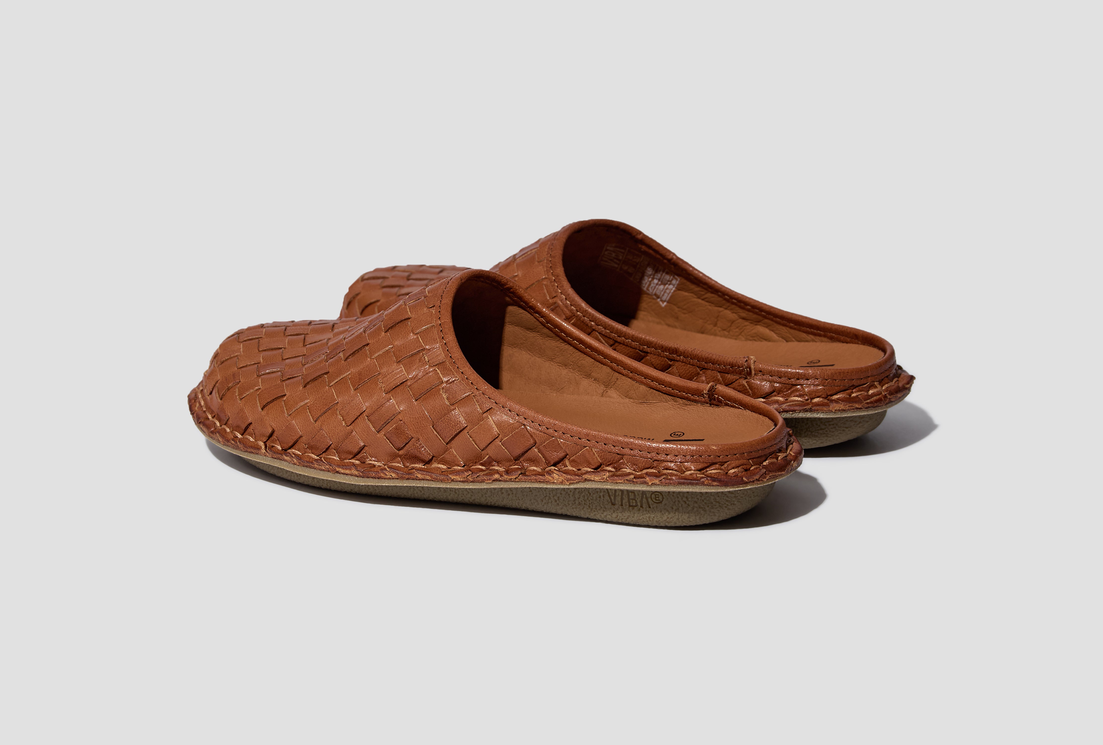 ROMA WOVEN LEATHER - COGNAC BROWN ROMAWLCBG