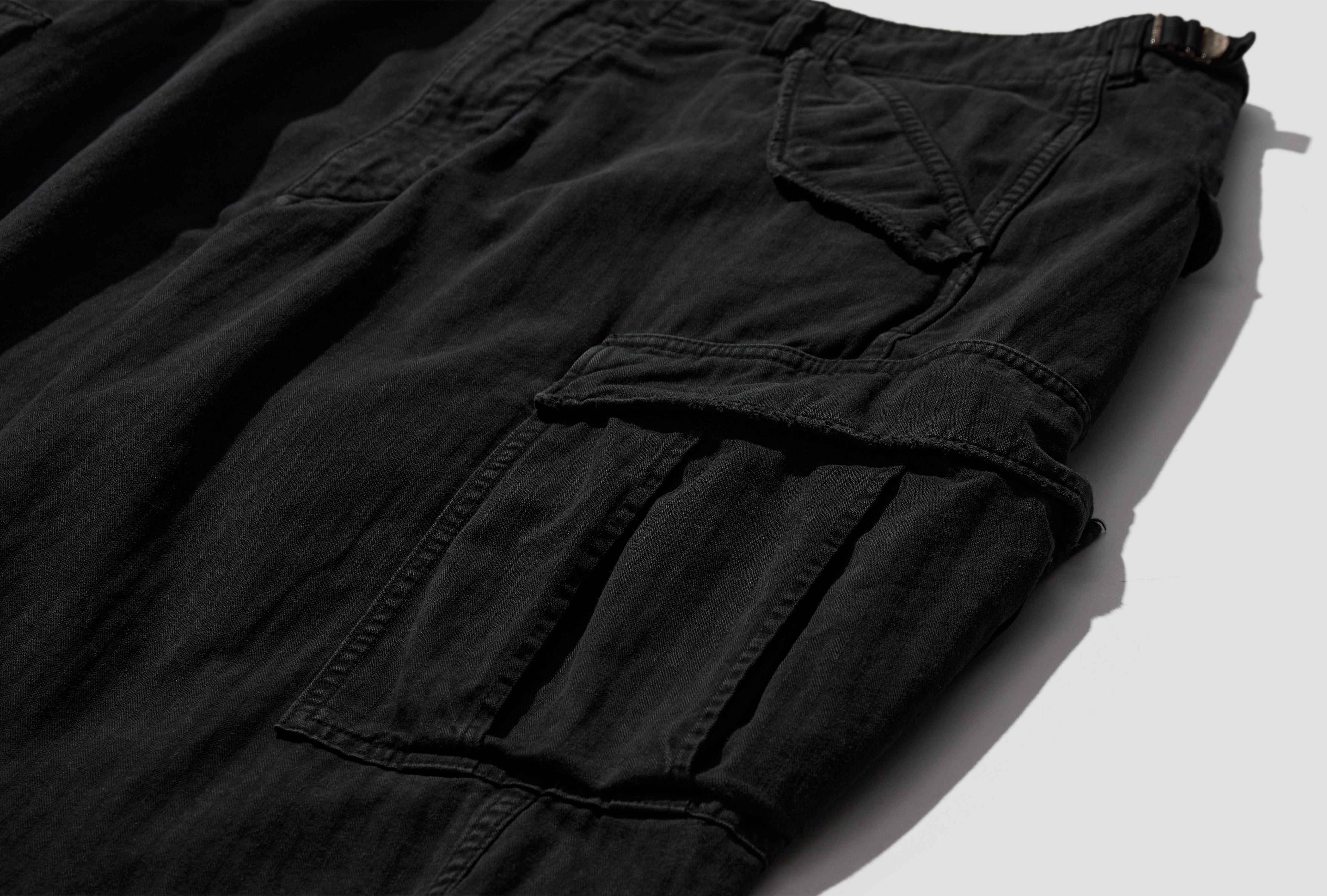 VINTAGE US ARMY M-51 FIELD PANTS 26SAP-04-50 Black