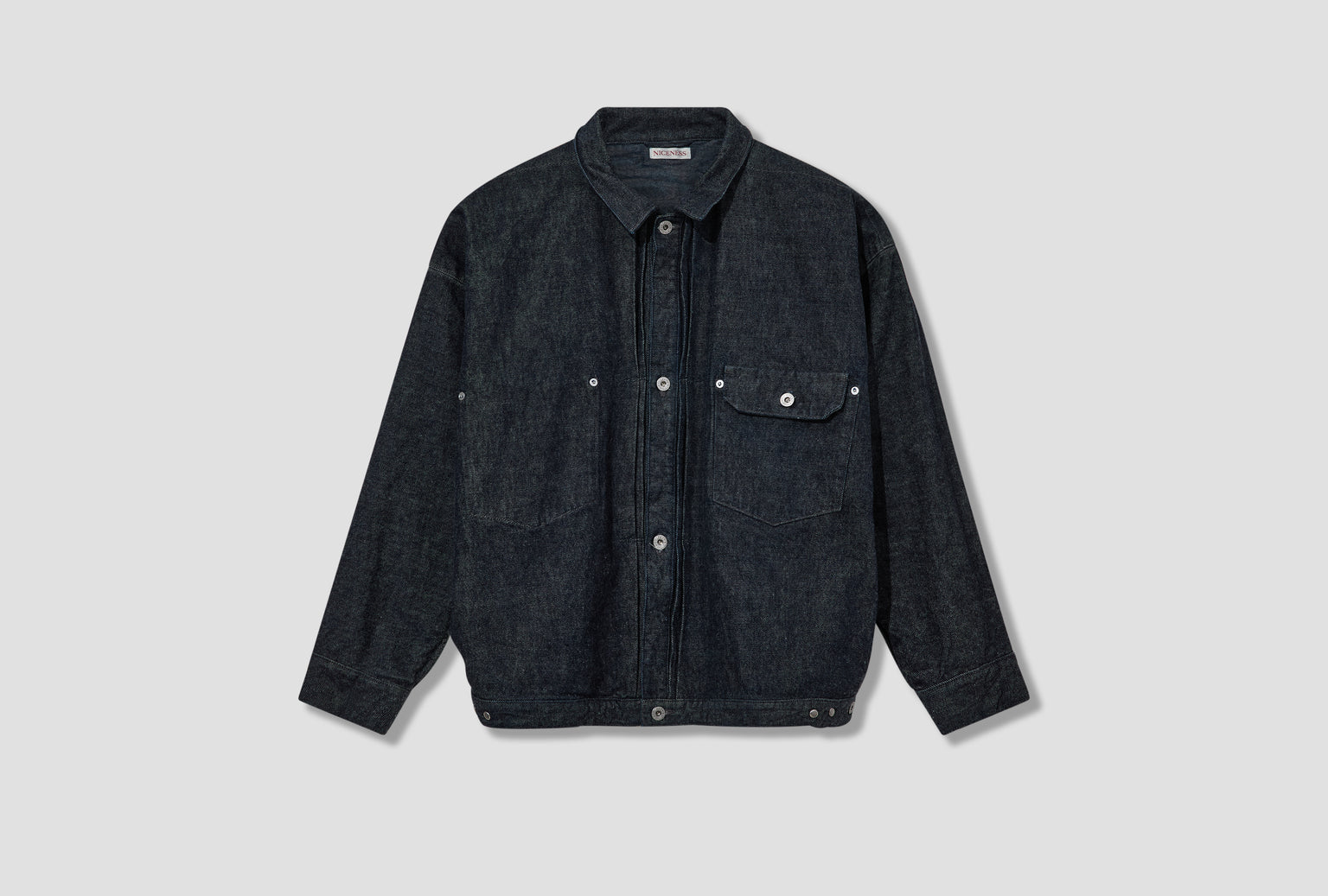 THORNHILL - RAW DENIM TRACKER JACKET NN-1802B17 Blue