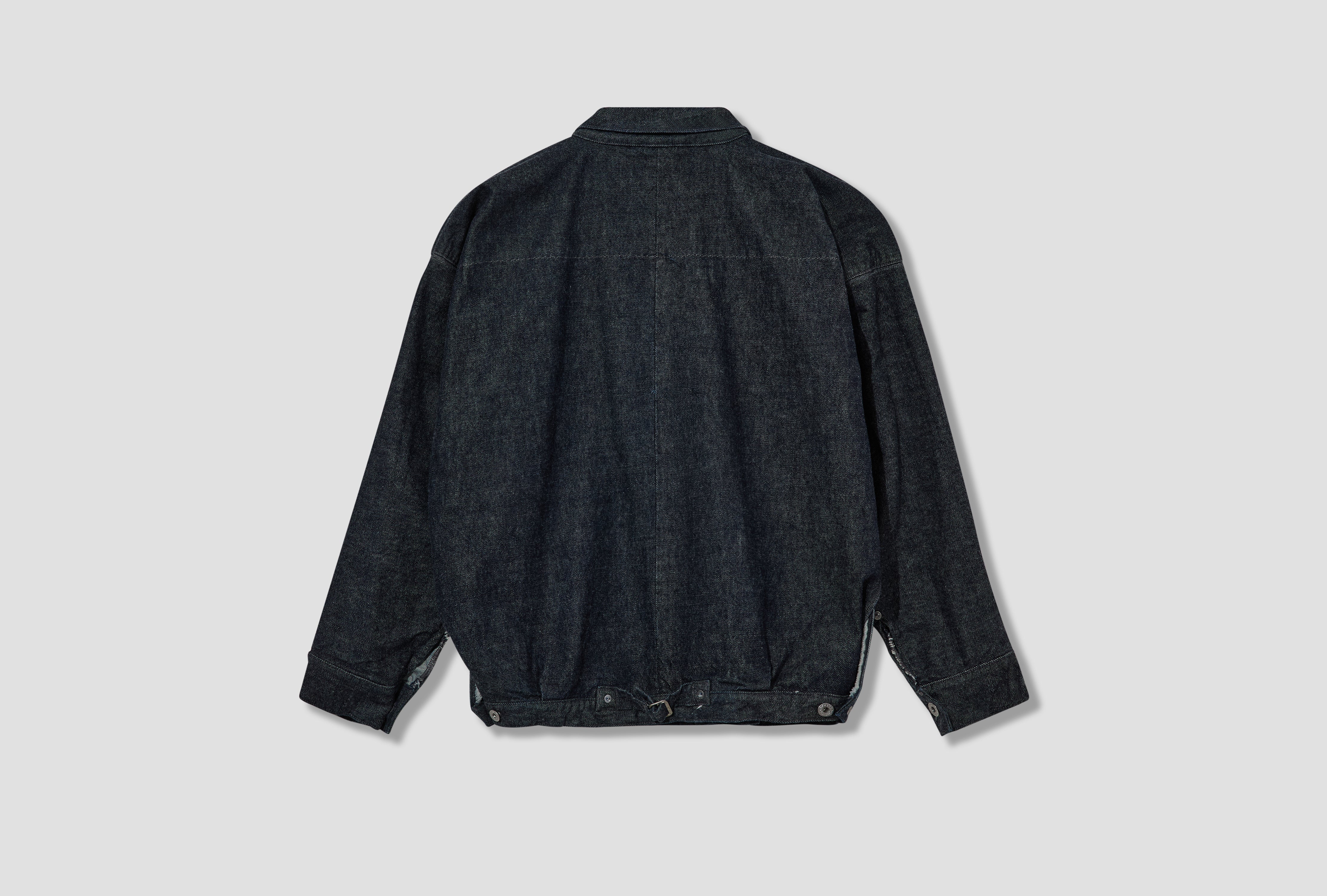 THORNHILL - RAW DENIM TRACKER JACKET NN-1802B17 Blue