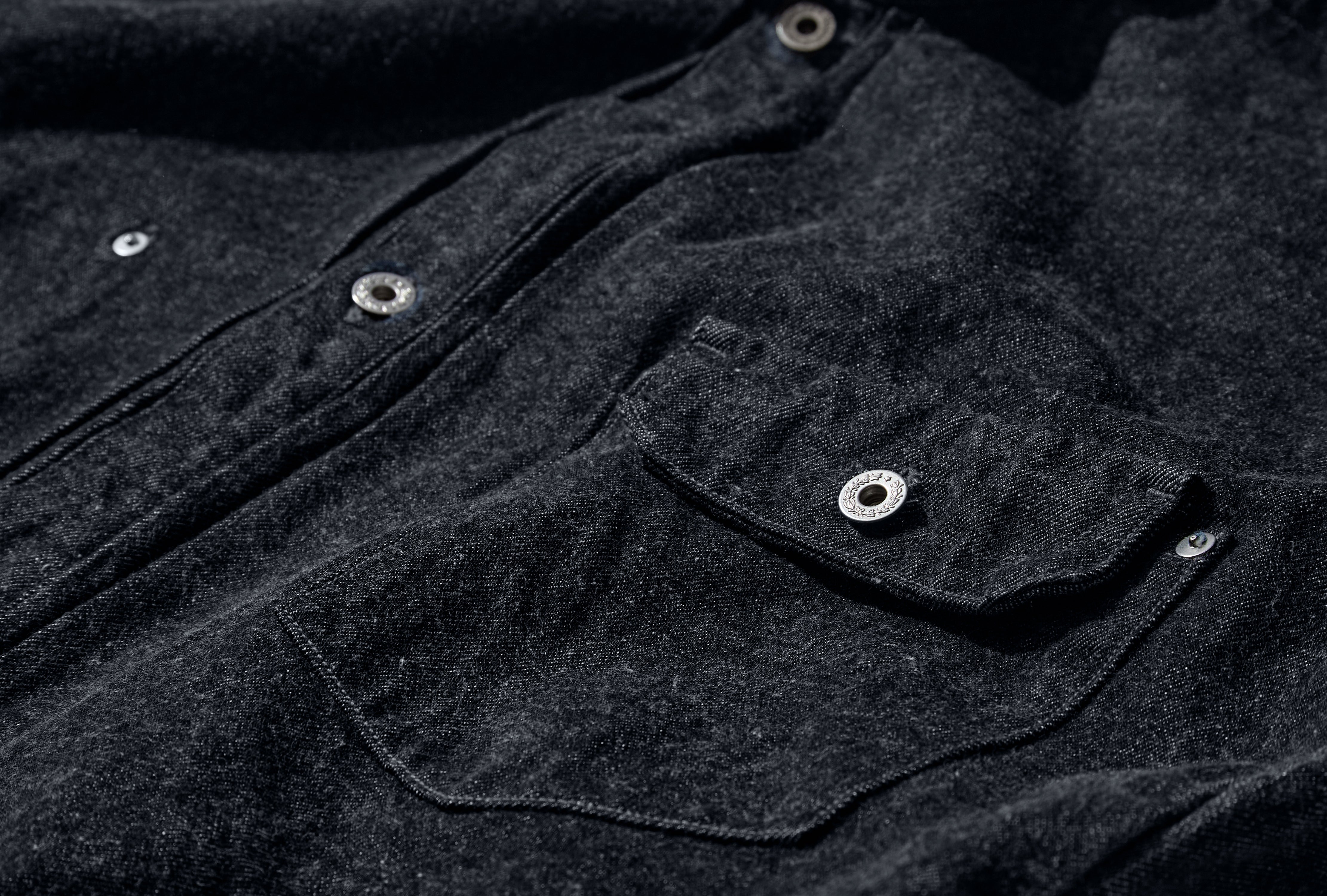THORNHILL - RAW DENIM TRACKER JACKET NN-1802B17 Blue