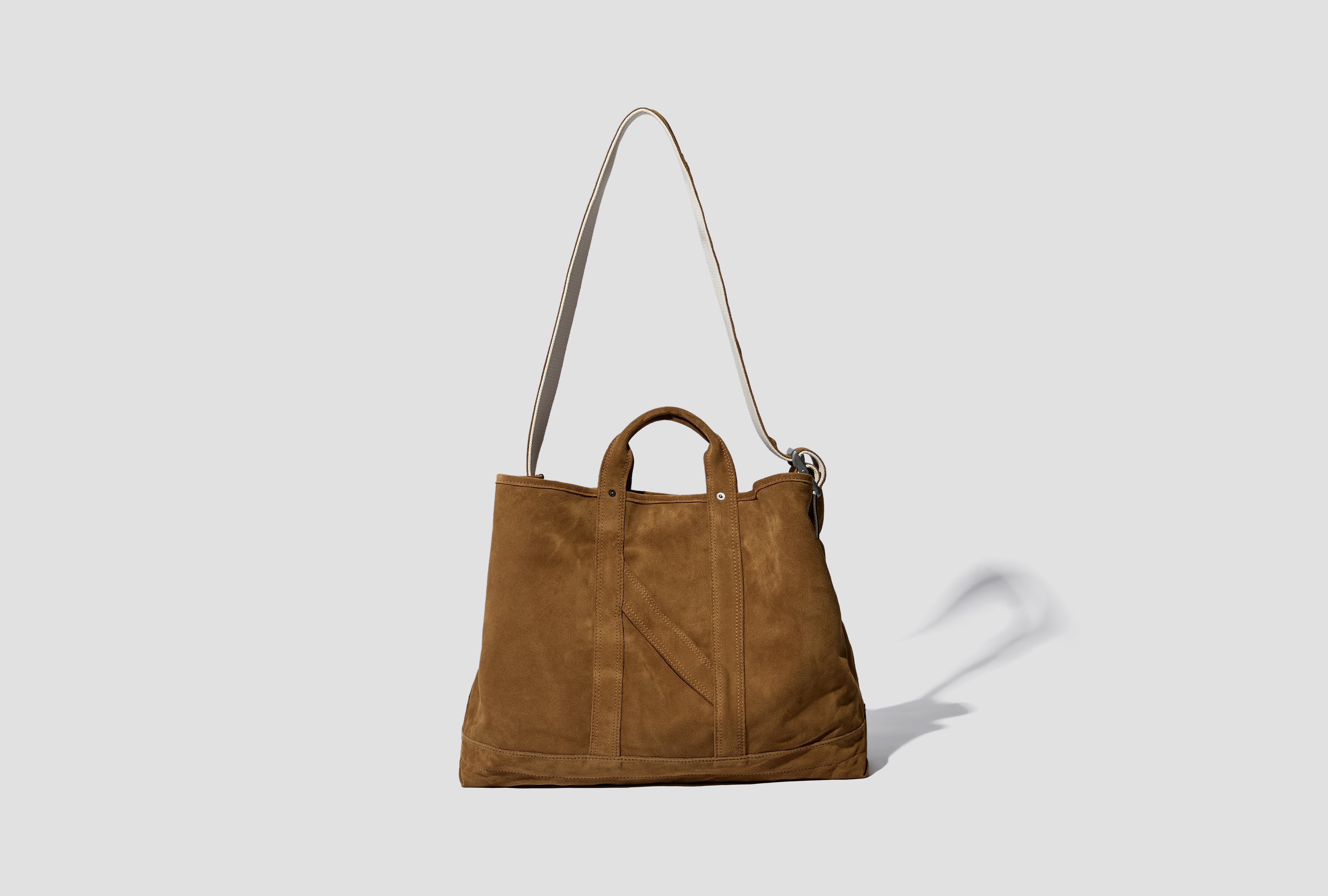 S.LEDZ - SUEDE LEATHER NN SHOULDER TOTE BAG NN-3605A17 Camel