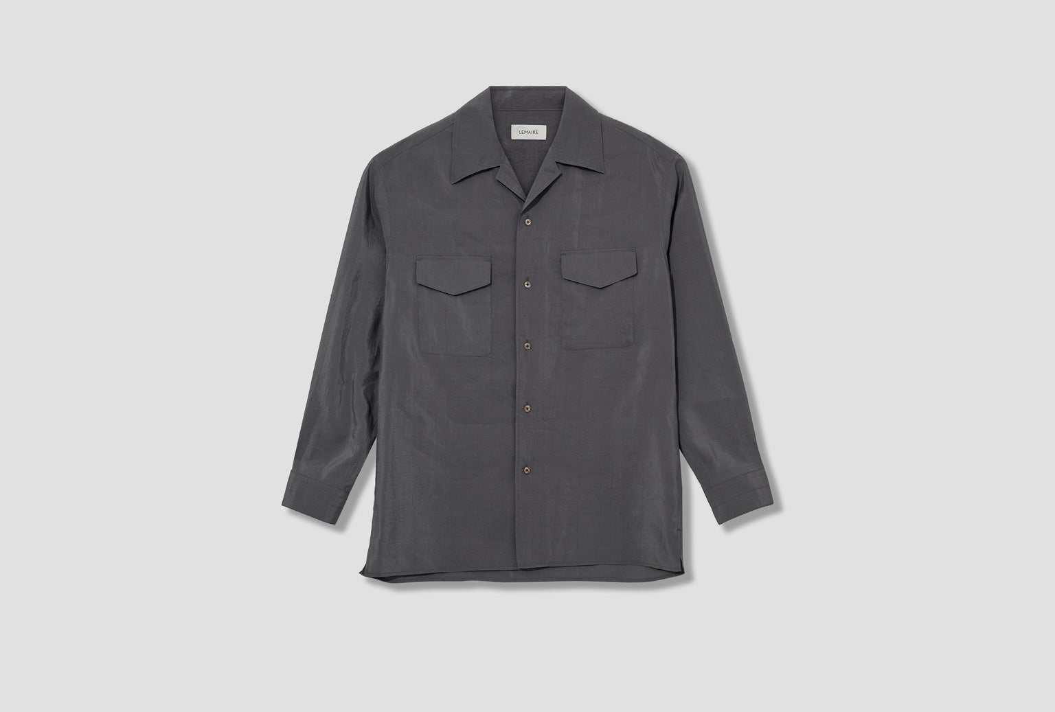 CONVERTIBLE COLLAR SHIRT - DRY SILK SH1233 LF1308 Light grey