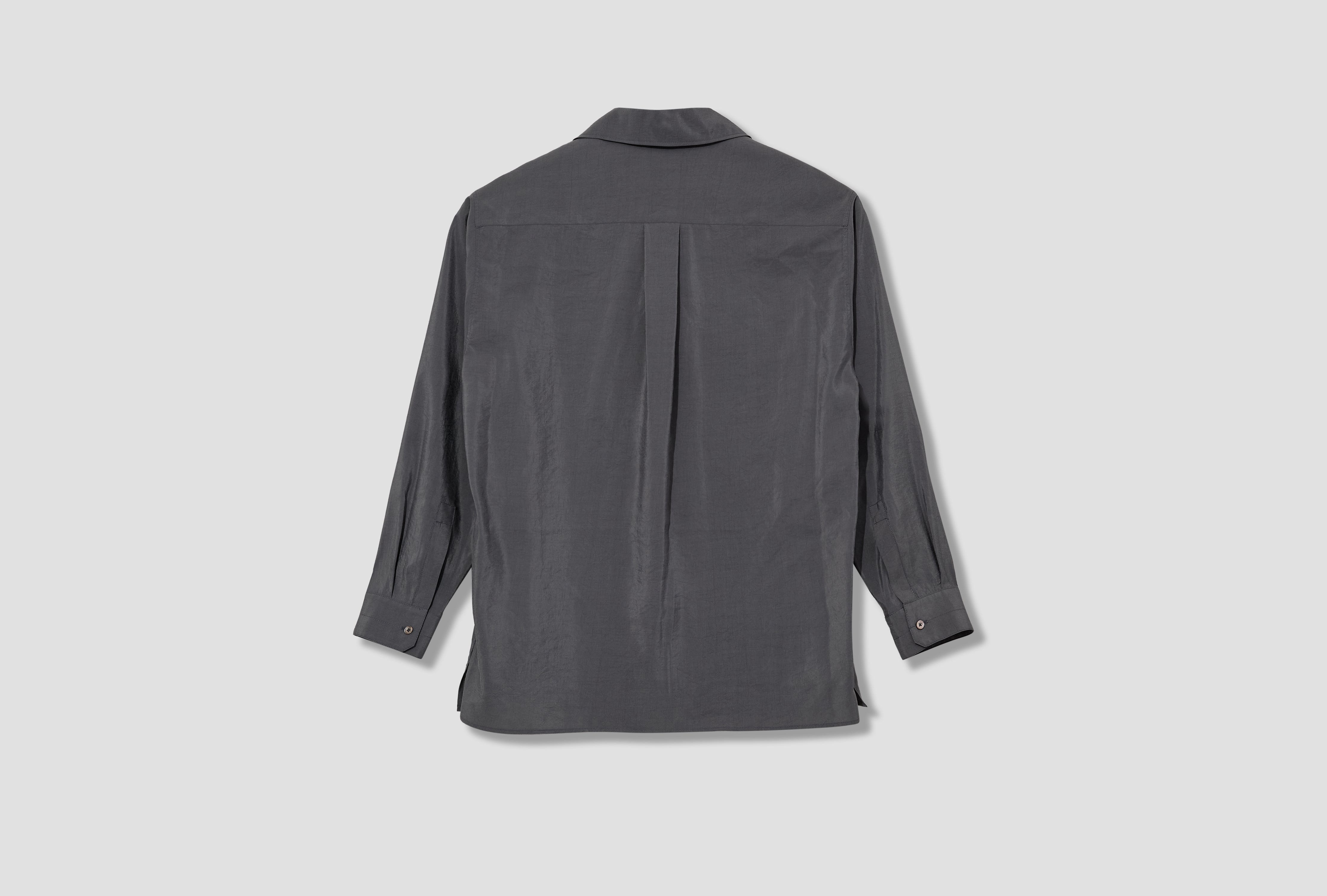 CONVERTIBLE COLLAR SHIRT - DRY SILK SH1233 LF1308 Light grey