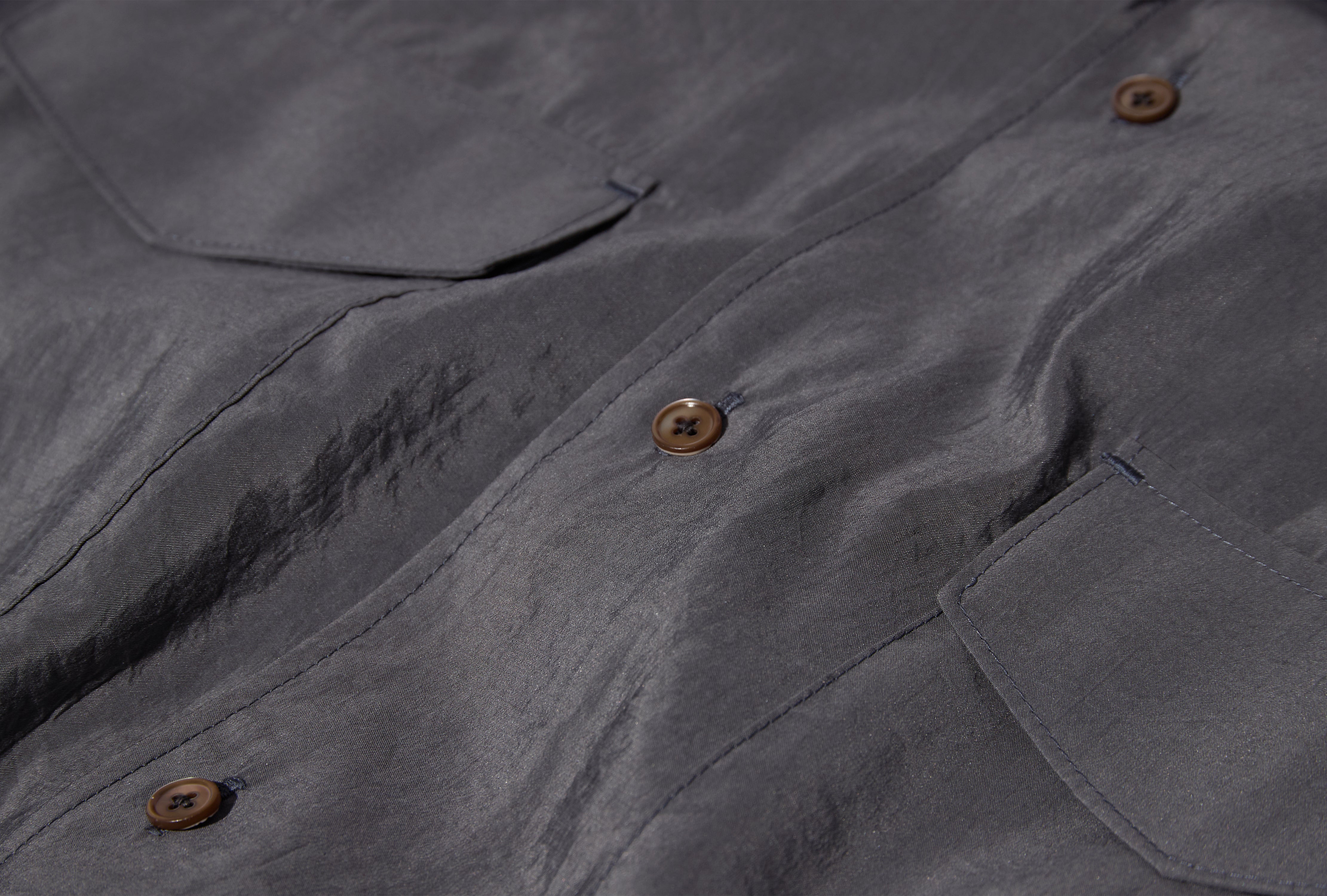 CONVERTIBLE COLLAR SHIRT - DRY SILK SH1233 LF1308 Light grey