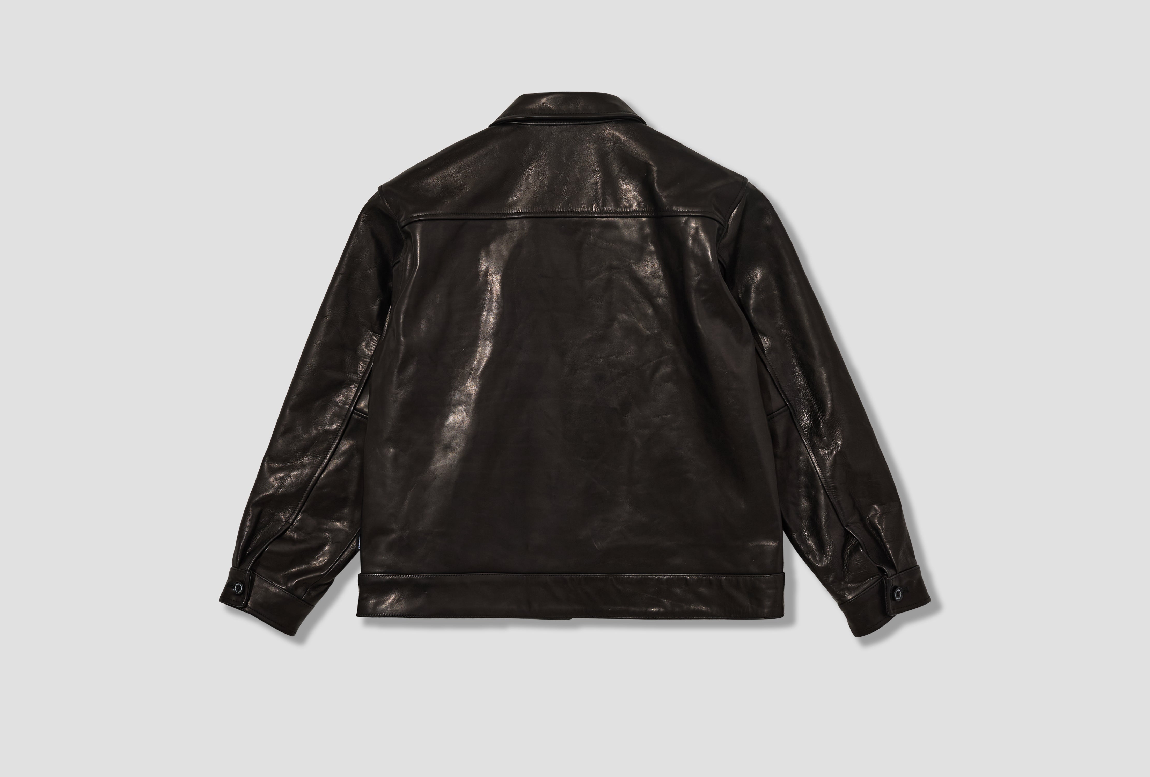 LEATHER SPORTS JACKET 261SZNH-JKM01 Black