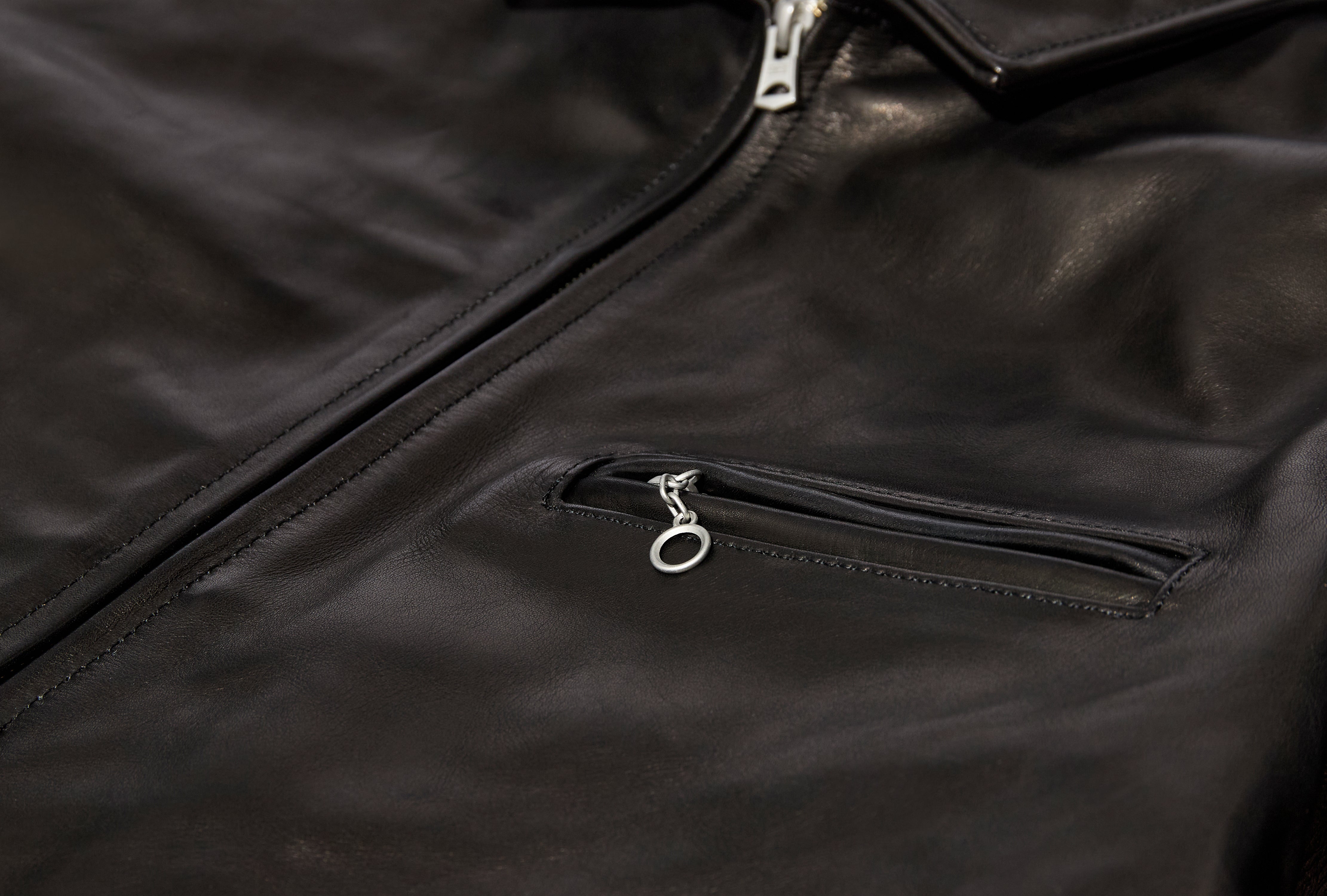 LEATHER SPORTS JACKET 261SZNH-JKM01 Black