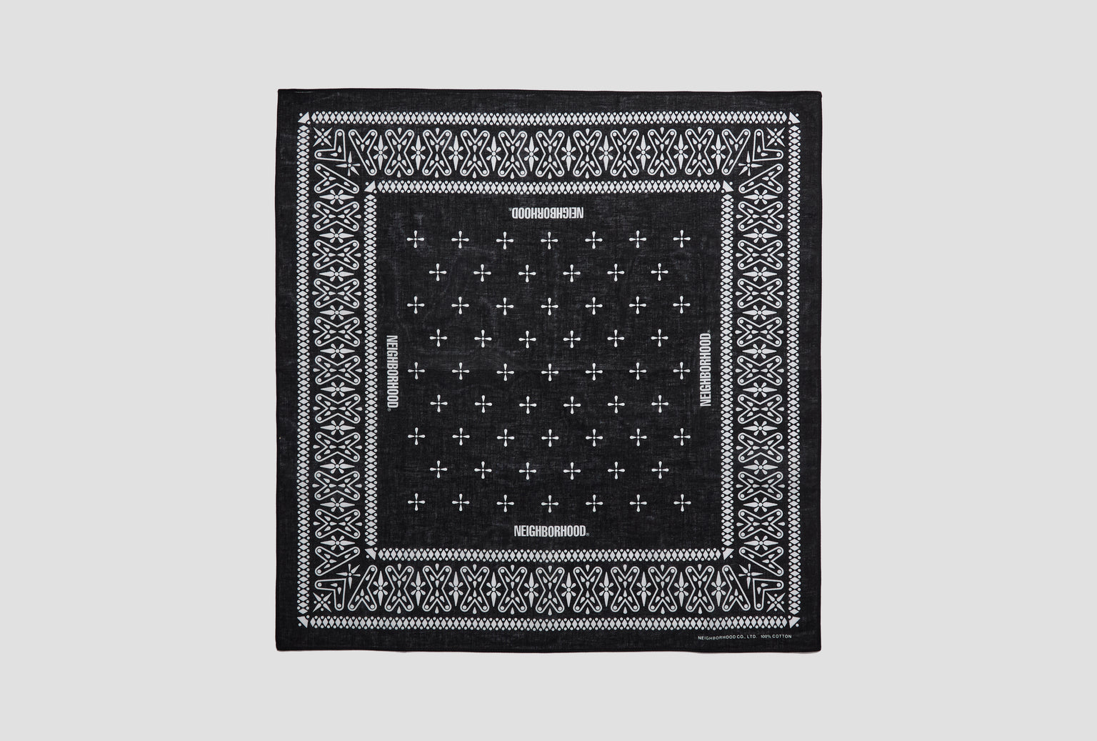 CROSS PATTERN BANDANA 261BXNH-AC01 Black