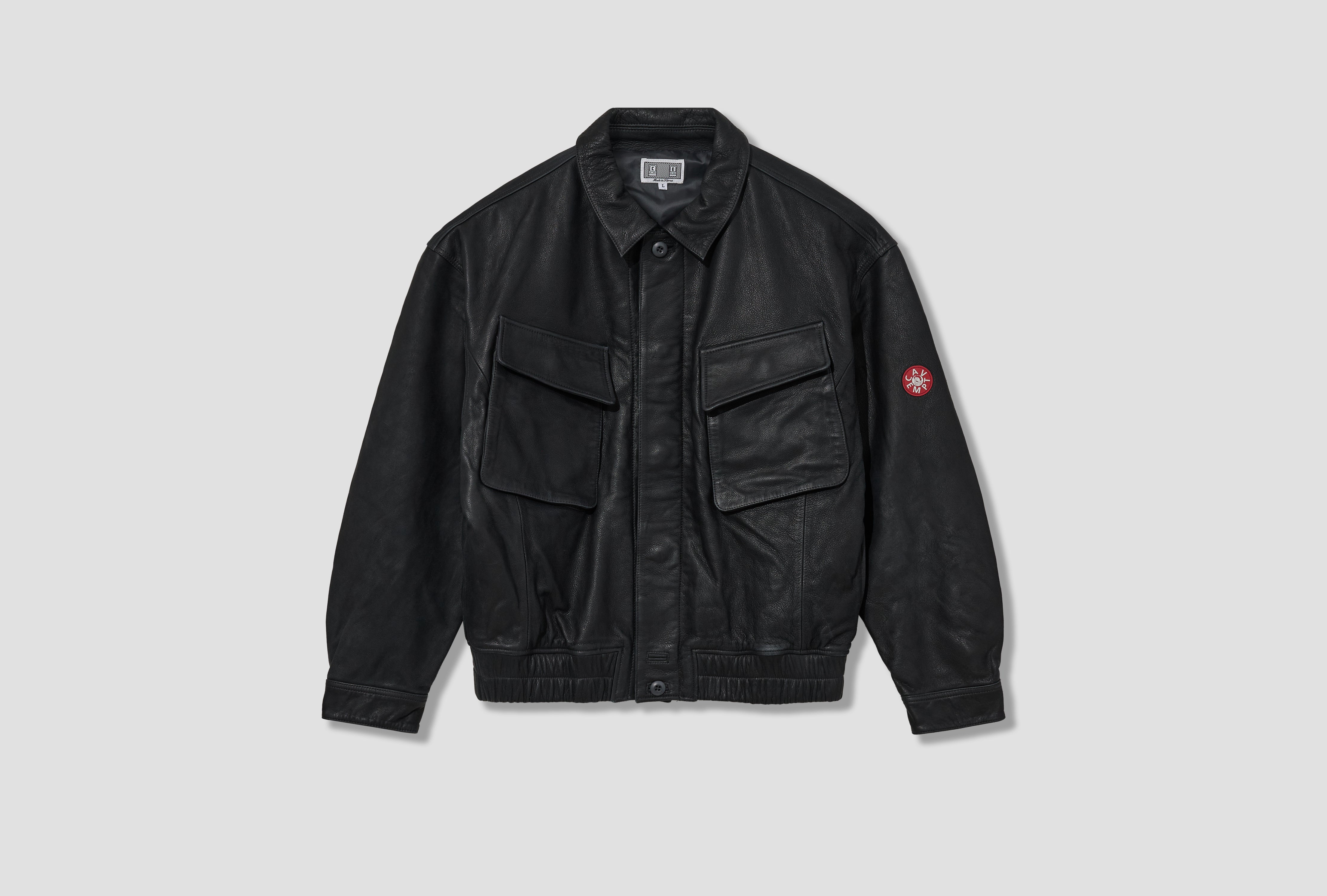 COMMUNITY LEATHER JACKET CES29JK02 Grey