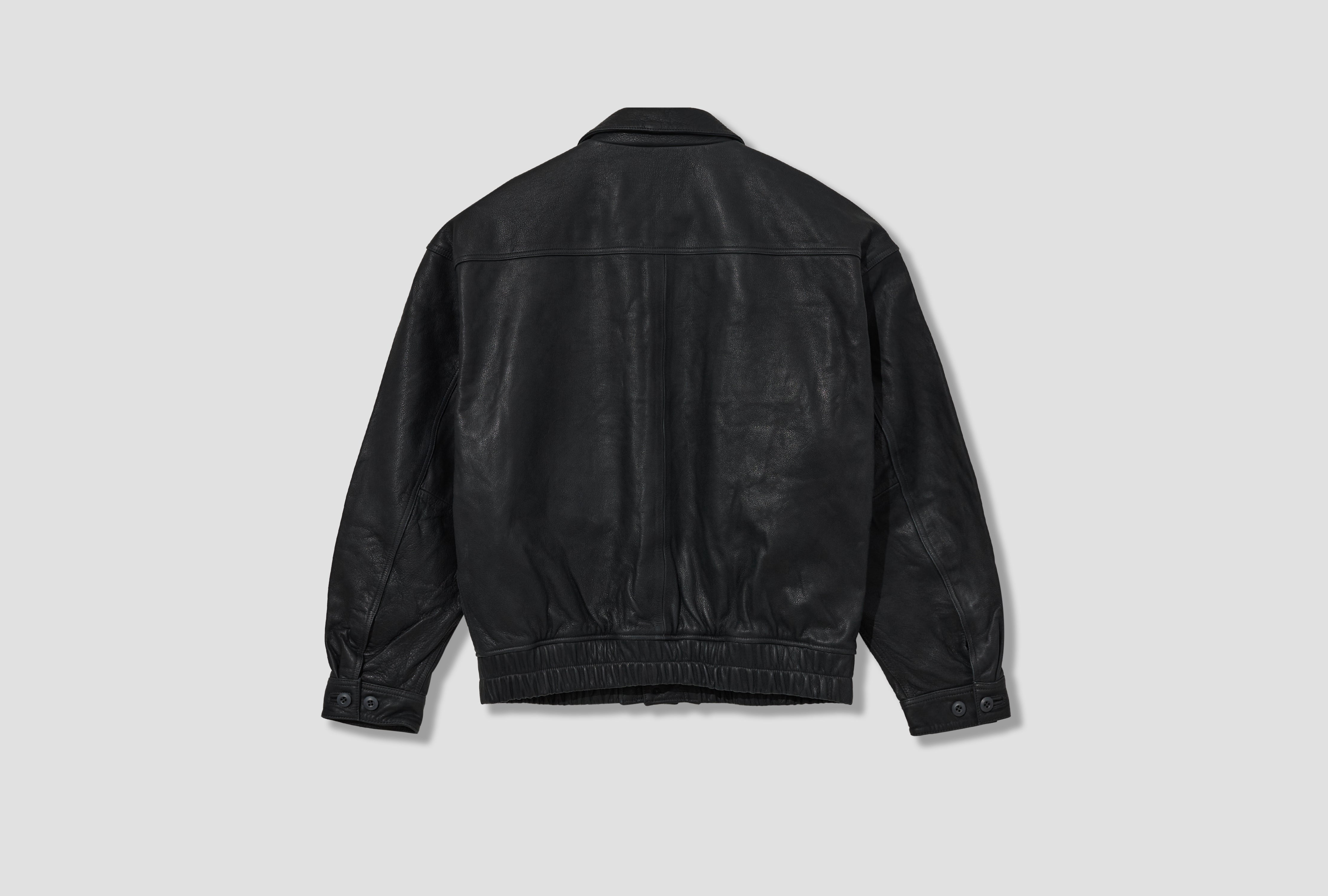 COMMUNITY LEATHER JACKET CES29JK02 Grey