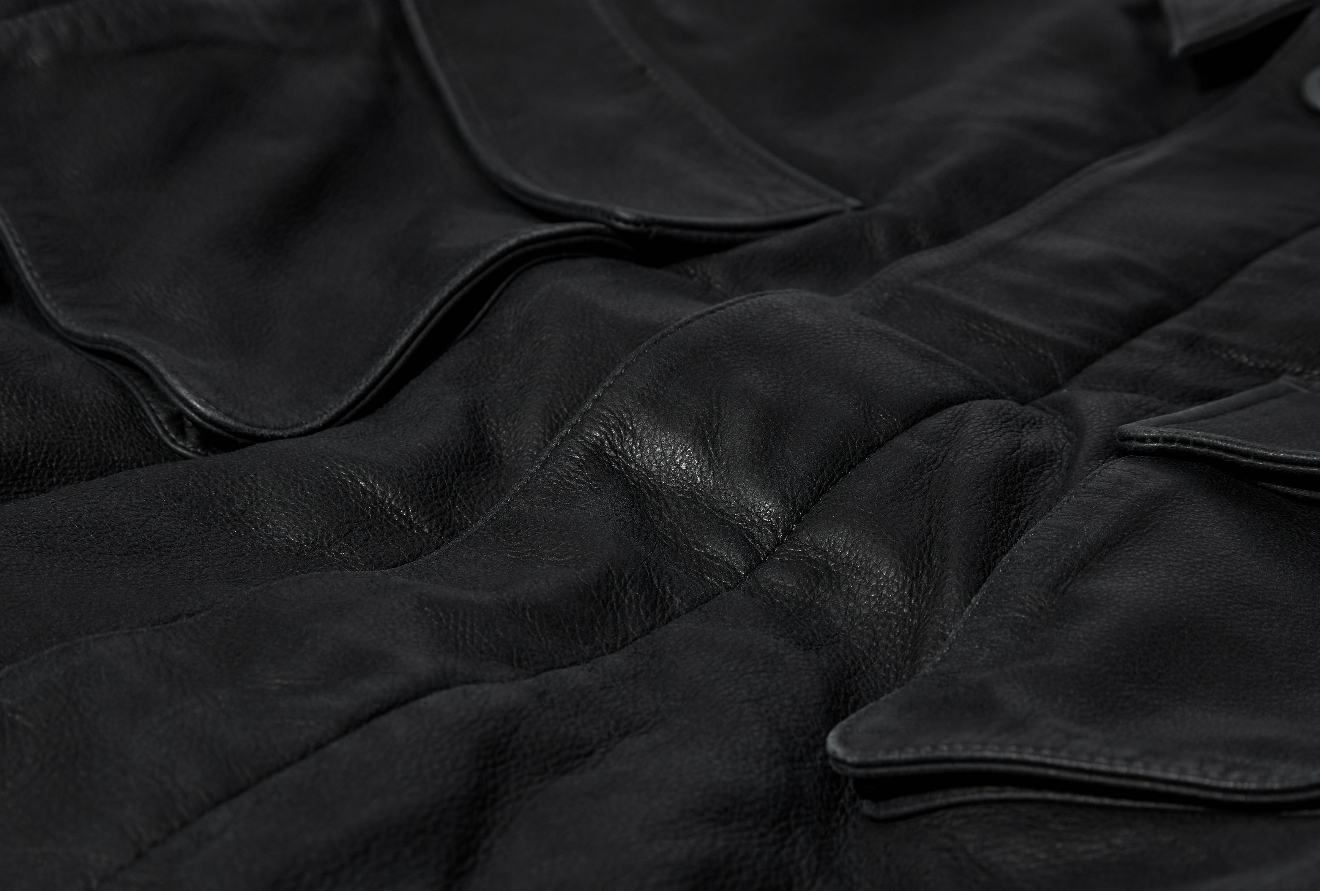COMMUNITY LEATHER JACKET CES29JK02 Grey