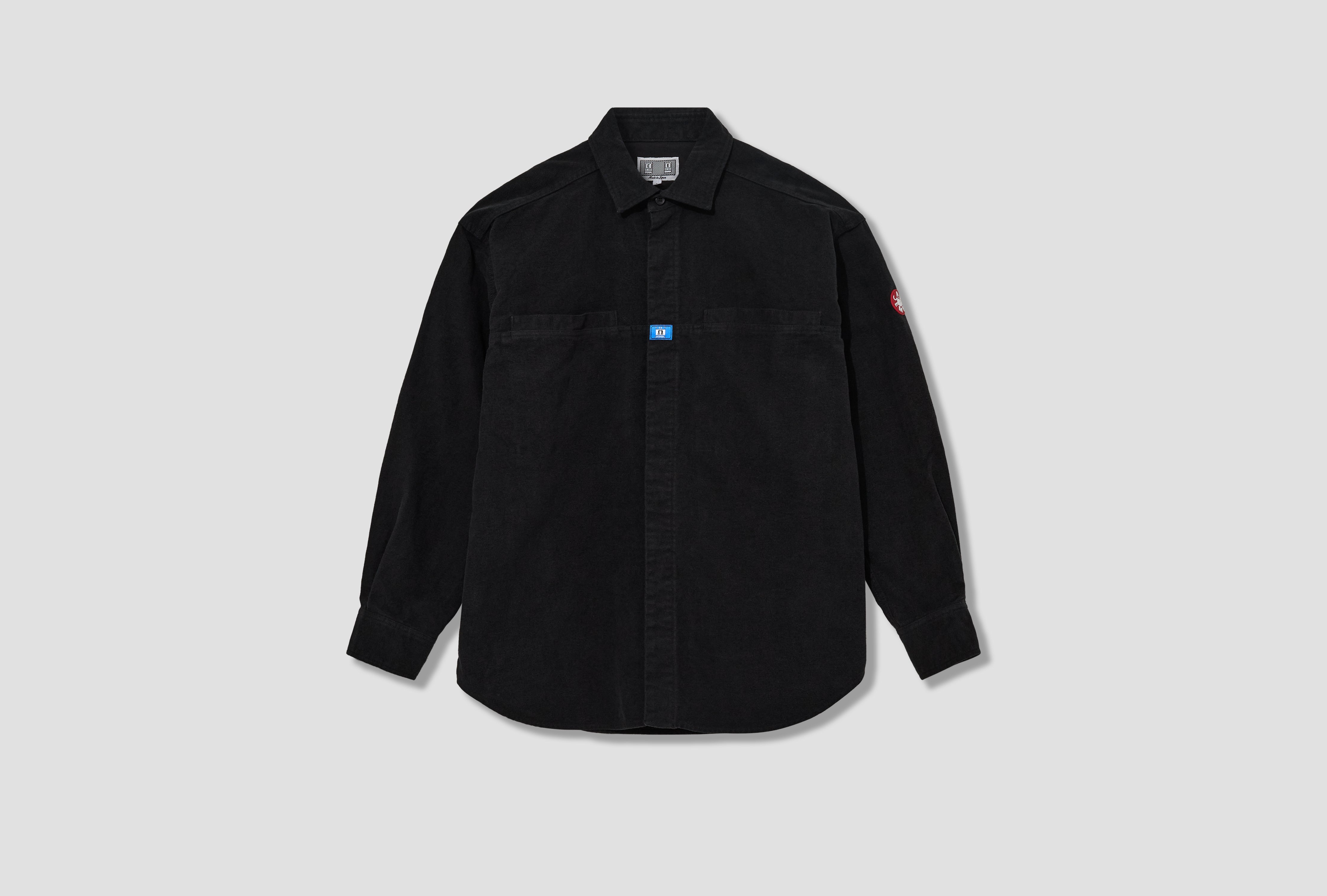 BRUSHED COTTON DESIGN BIG SHIRT CES29SH01 Black