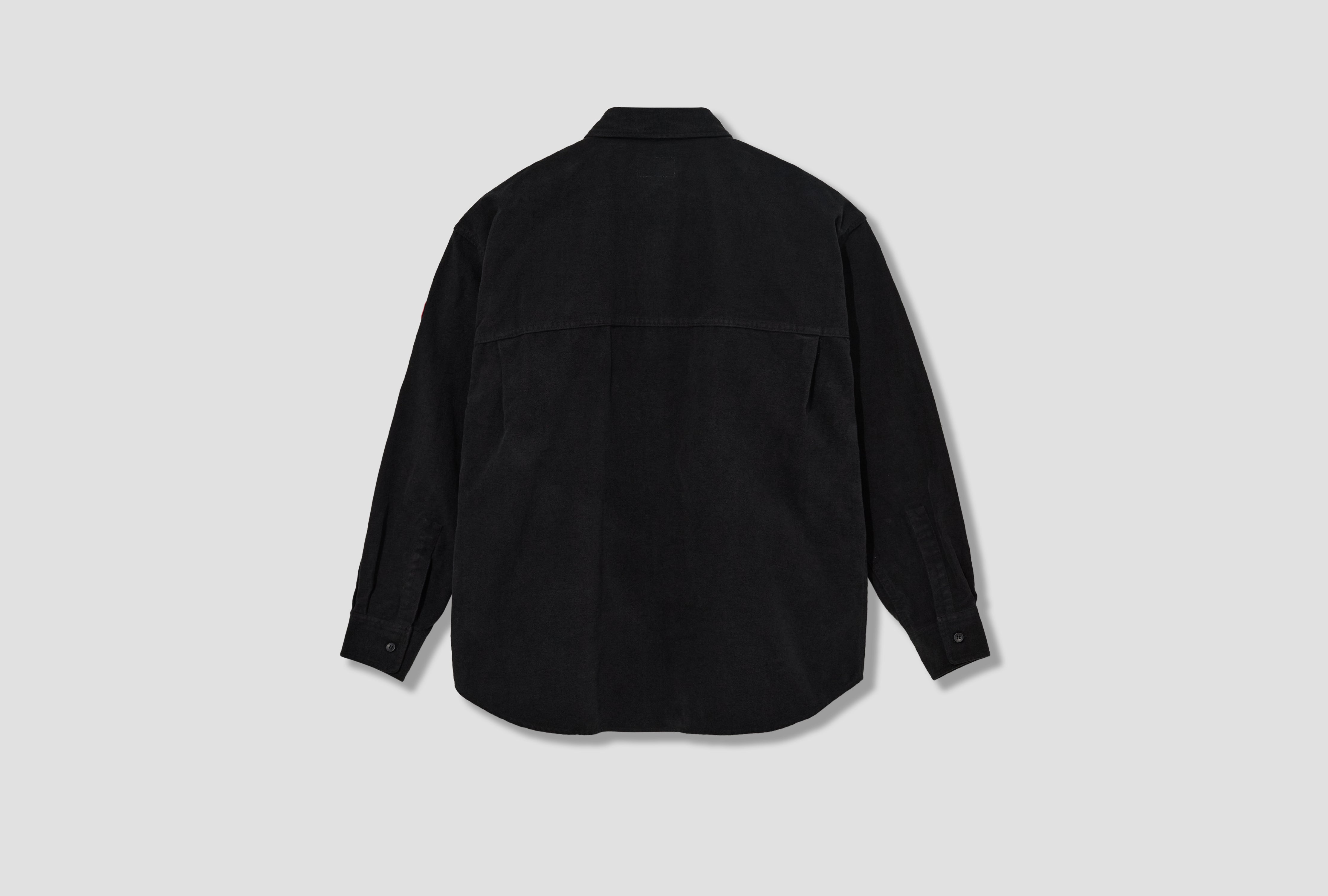 BRUSHED COTTON DESIGN BIG SHIRT CES29SH01 Black