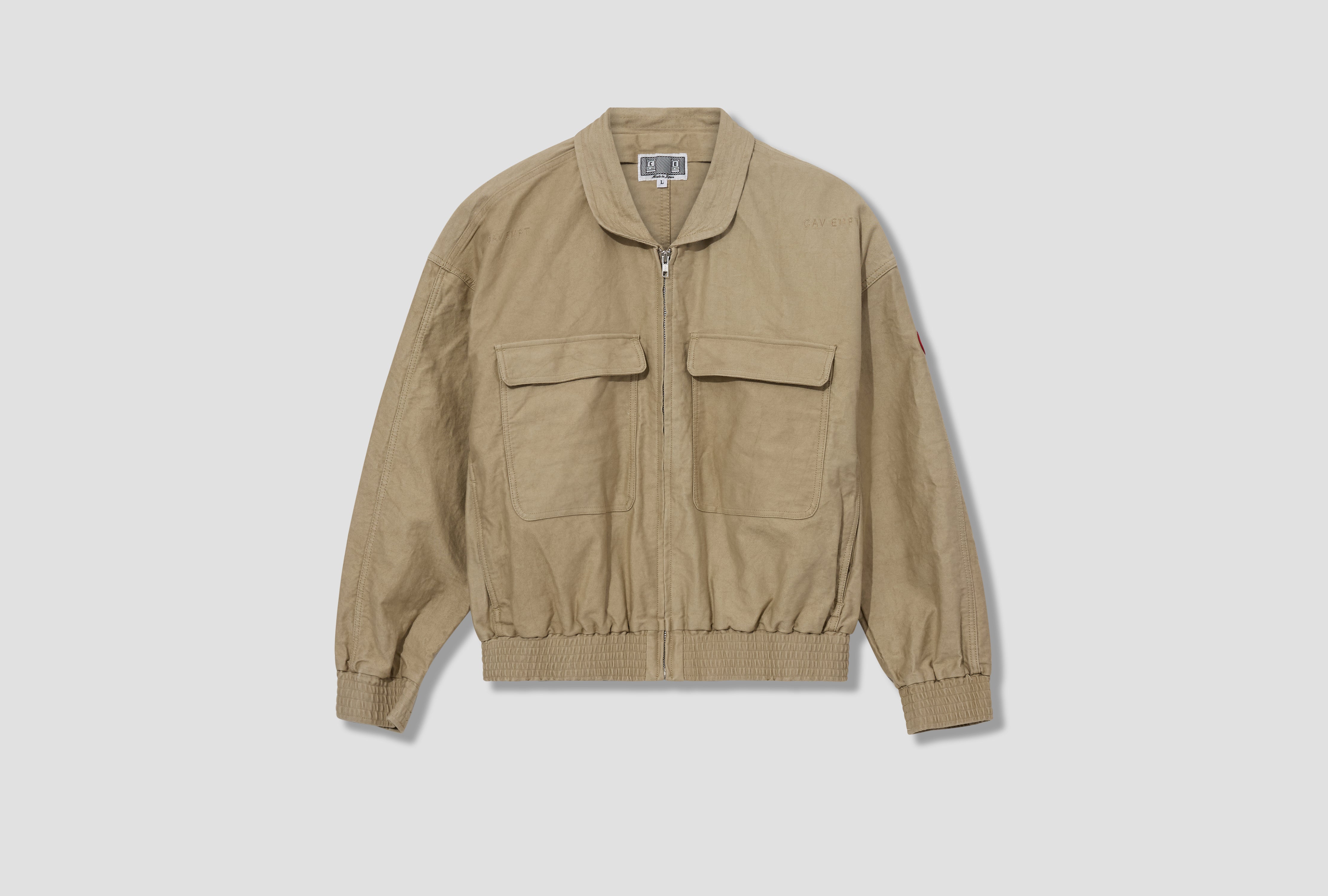 CASUAL ZIP SHORT JACKET CES29JK12 Beige