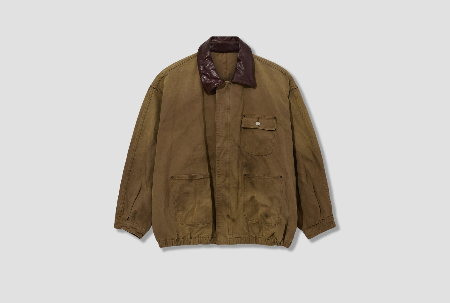 SULFUR DYED OXFORD VINTAGE JACKET ST.1387 Khaki