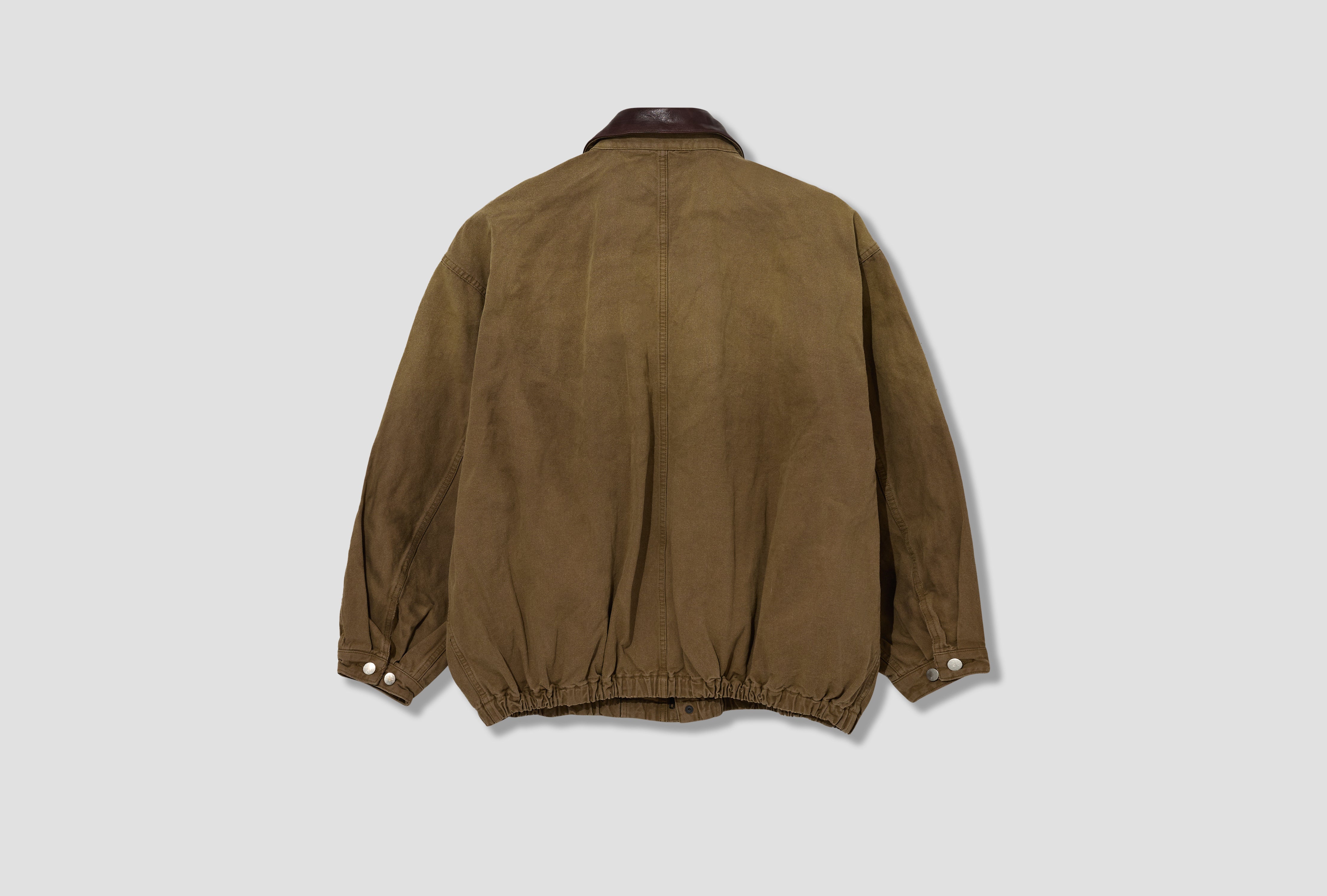 SULFUR DYED OXFORD VINTAGE JACKET ST.1387 Khaki