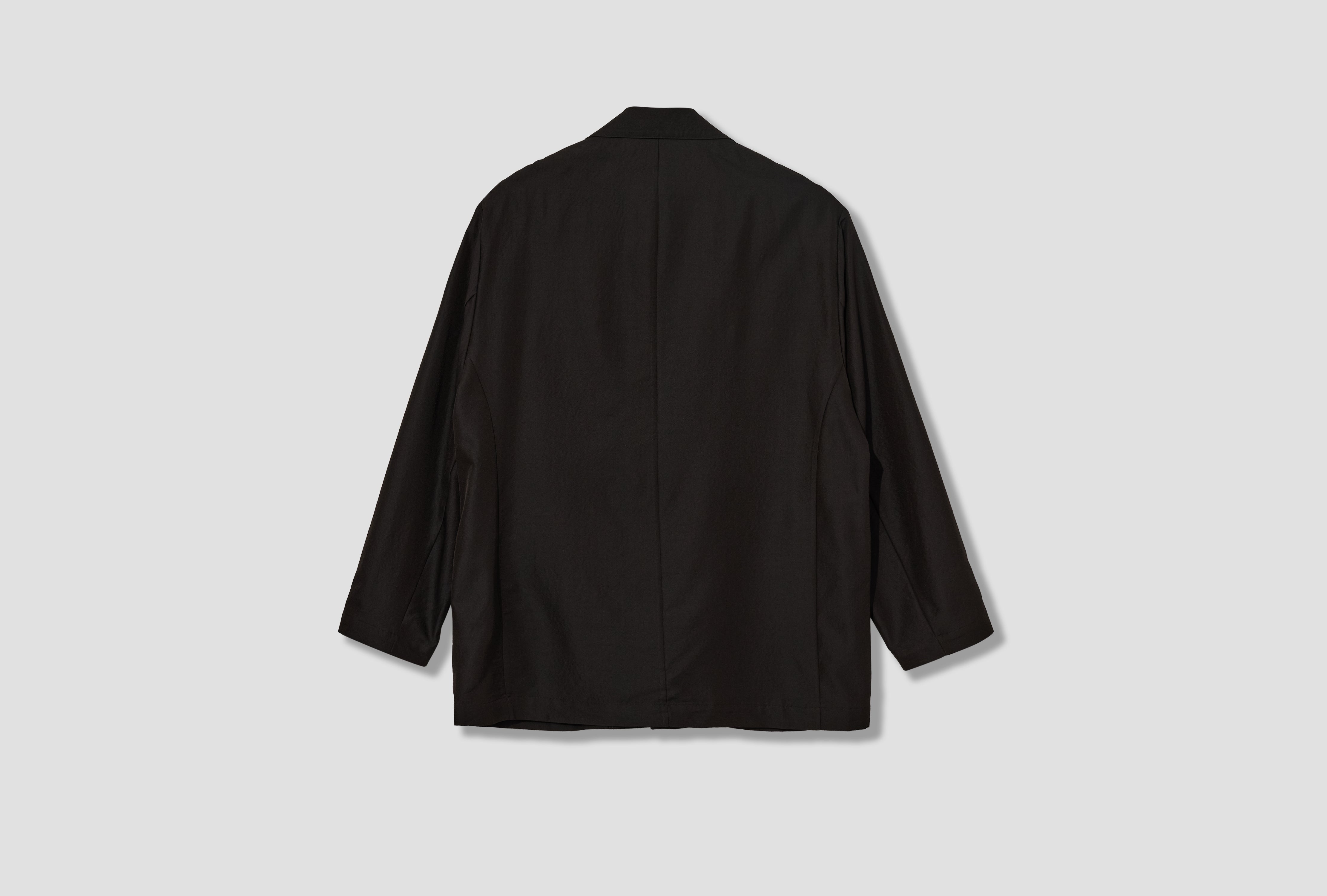 WOOL SILK SINGLE BREASTED JACKET ST.1447 Charcoal