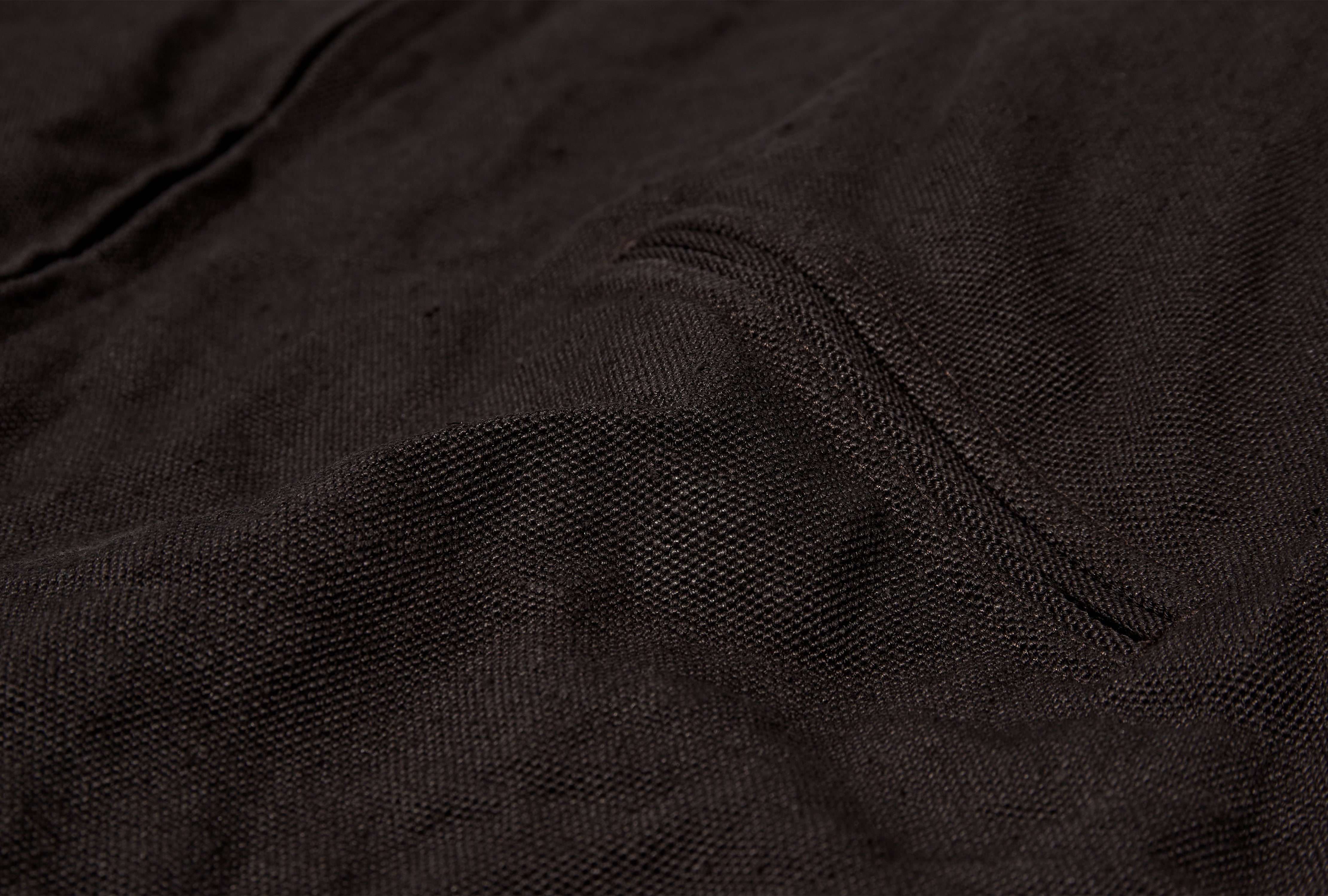 HEMP DUCK ZIP SHORT JACKET D01-01028 Brown