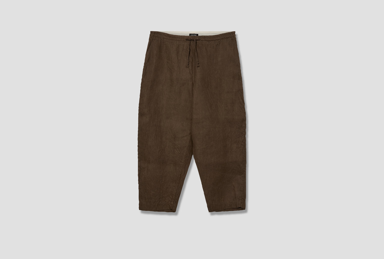 DRAWSTRING PANT - SUMI INK HEMP TWILL / DARK OLIVE