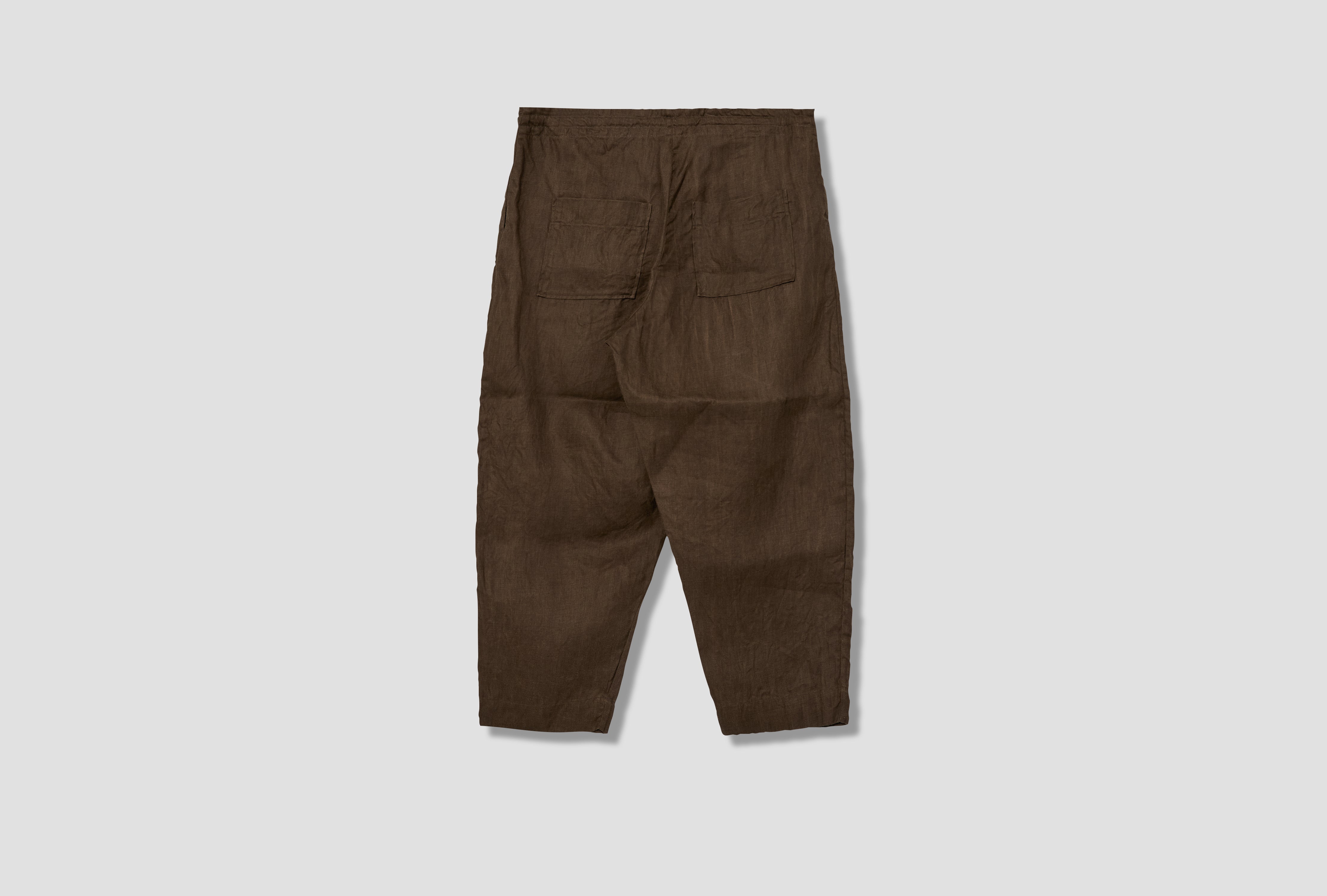 DRAWSTRING PANT - SUMI INK HEMP TWILL / DARK OLIVE