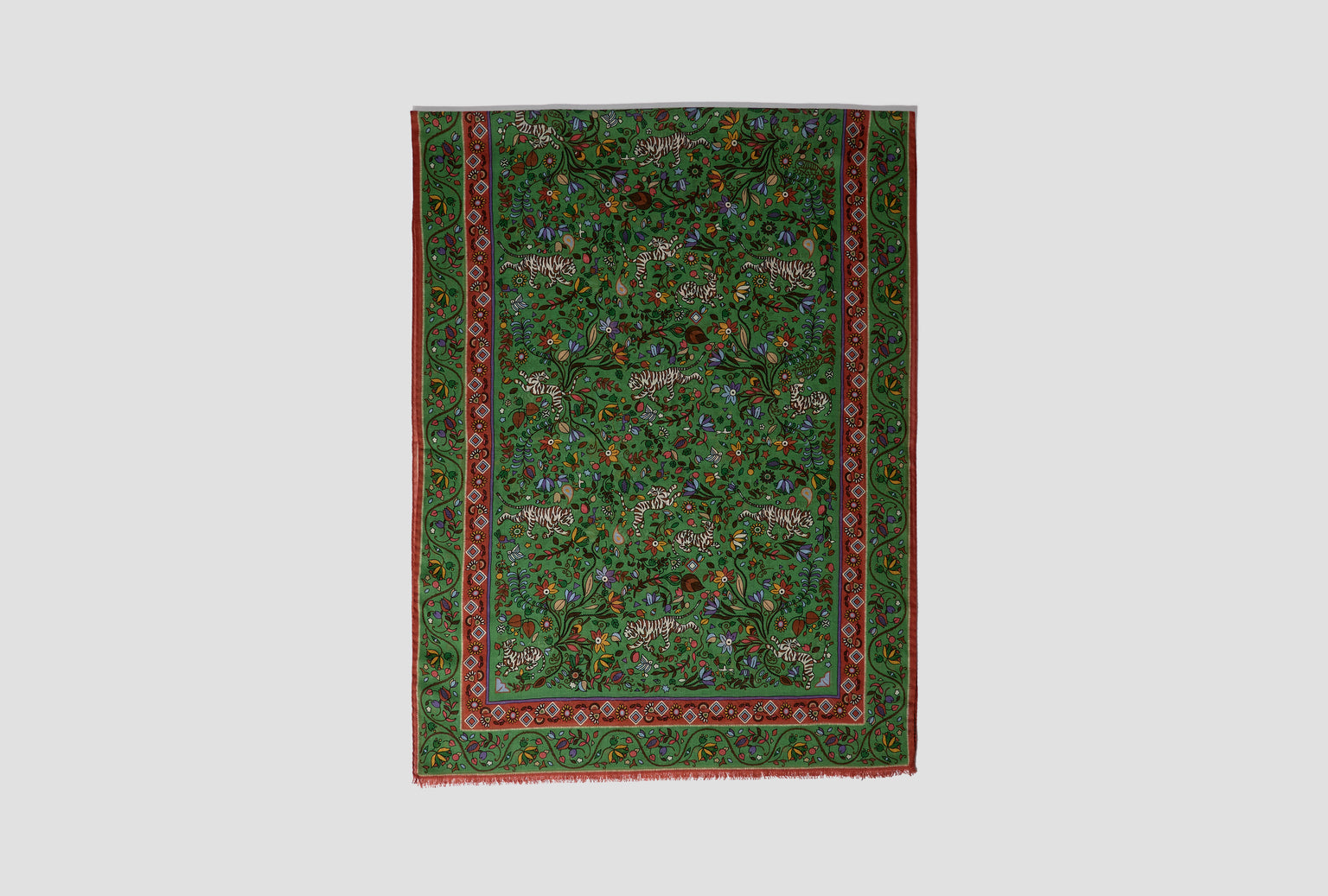 TIGER GARDEN PRINTED SCARF DR1AB1 26137-02 Green