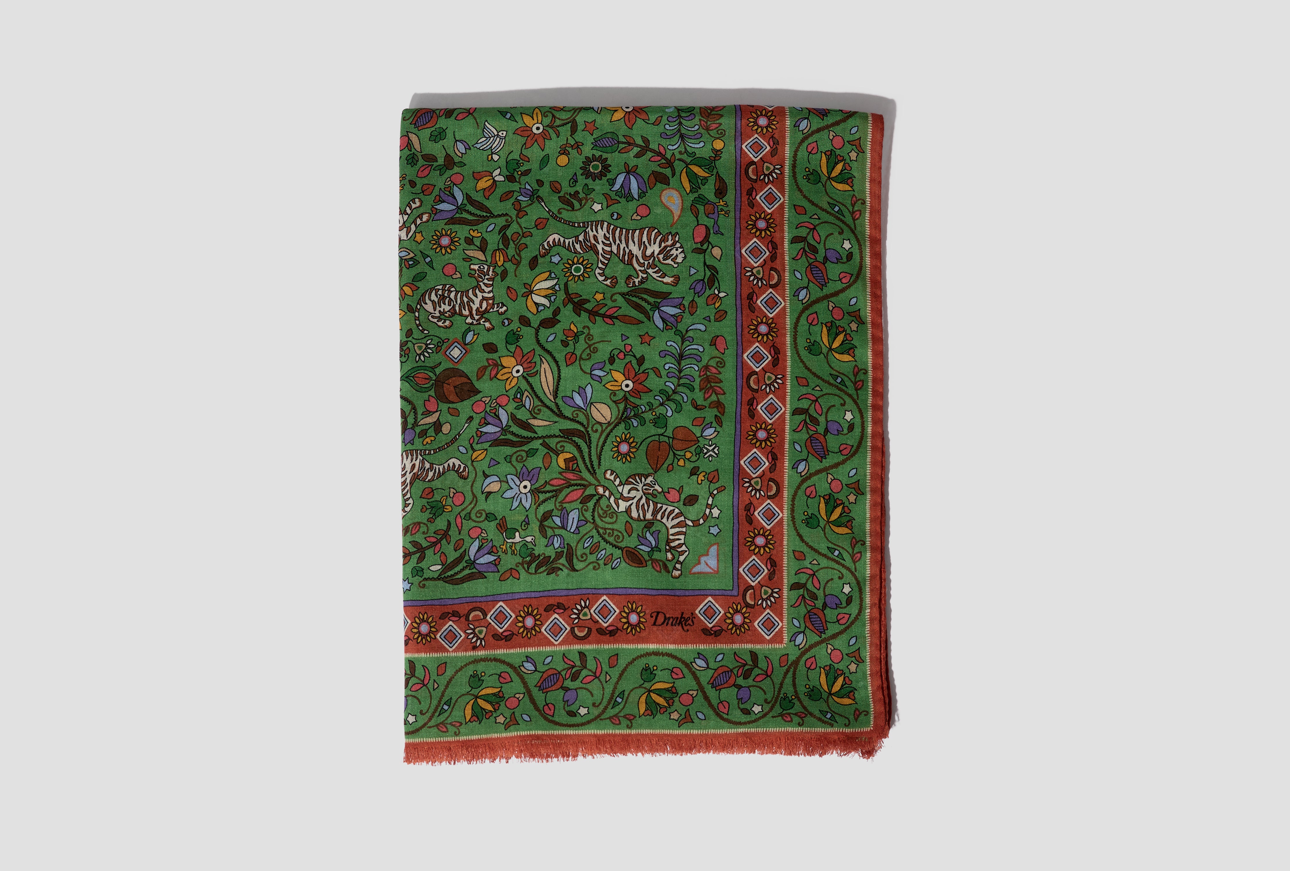 TIGER GARDEN PRINTED SCARF DR1AB1 26137-02 Green