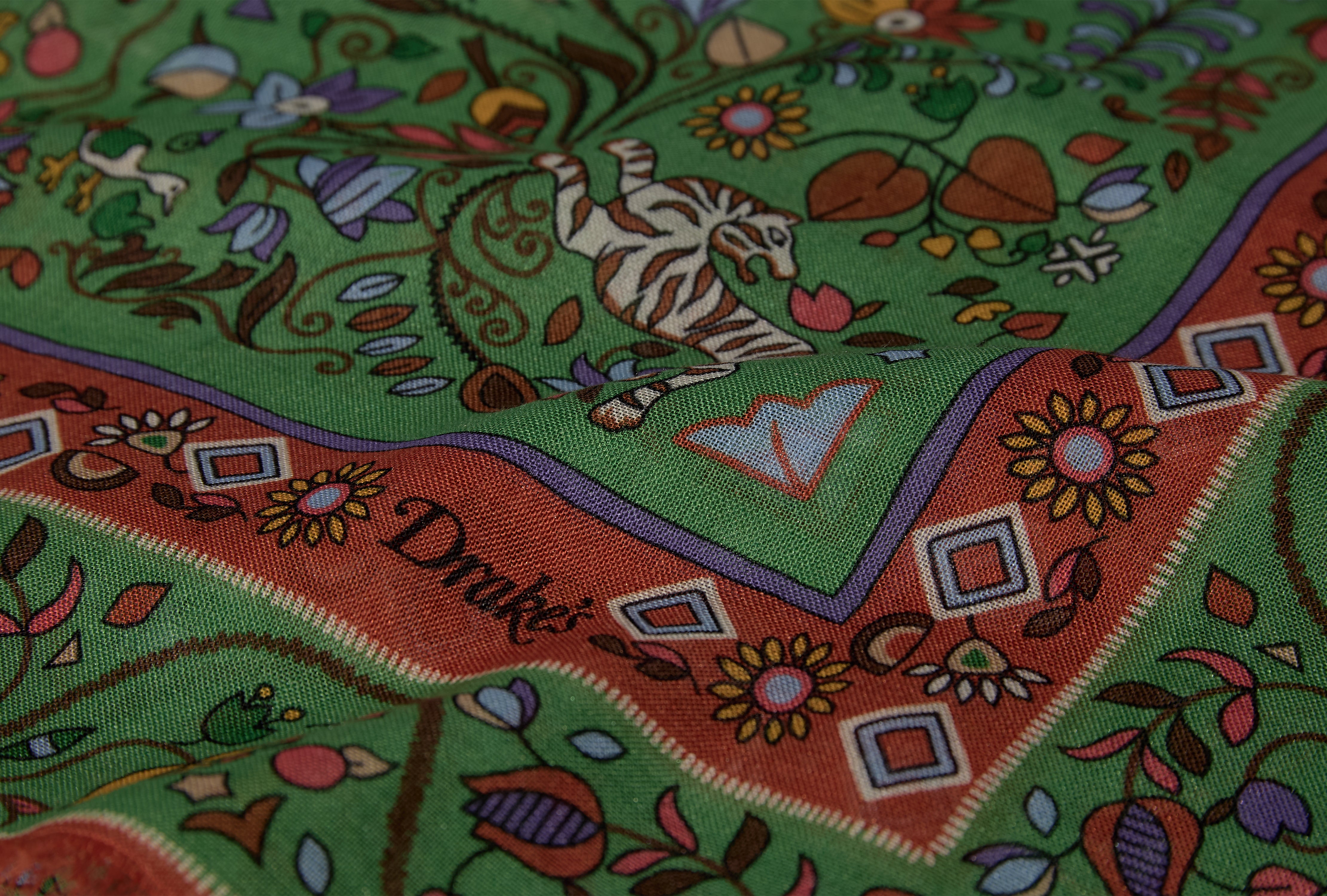 TIGER GARDEN PRINTED SCARF DR1AB1 26137-02 Green