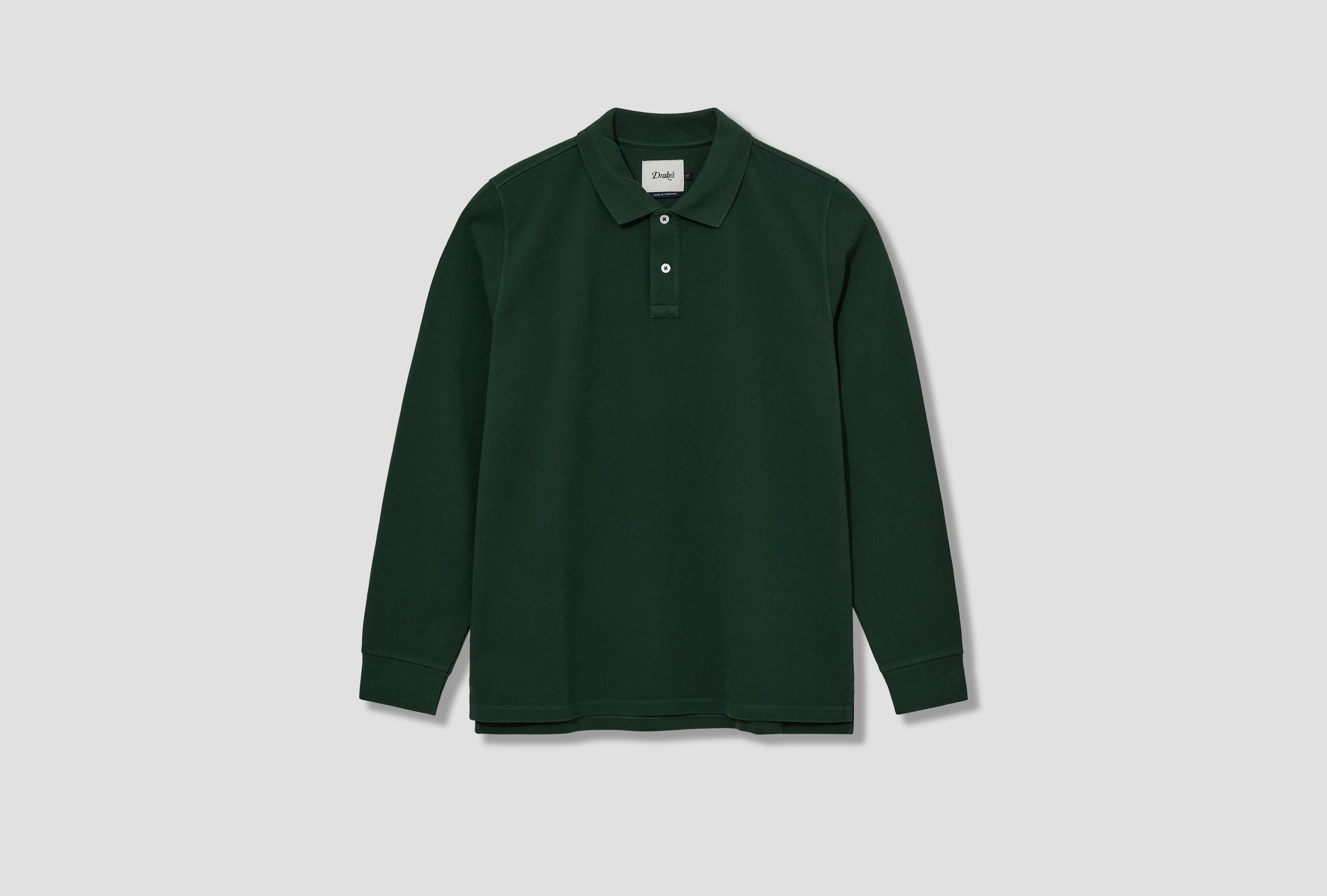 LS PIQUE POLO SHIRT DR2A5D 21620-04 Green