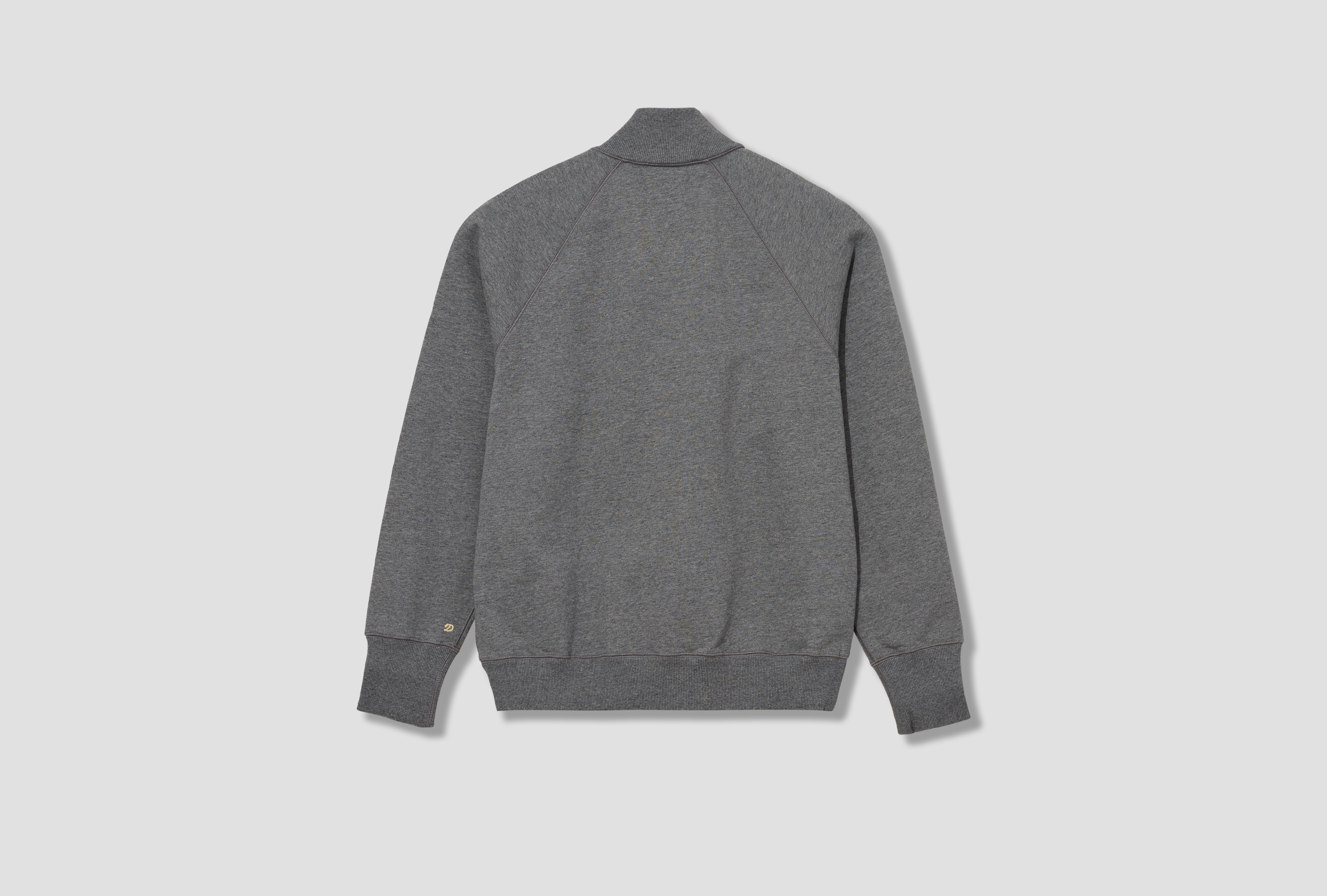 LS COTTON QUARTER ZIP SWEATSHIRT DR2A5M 24197-01 Grey