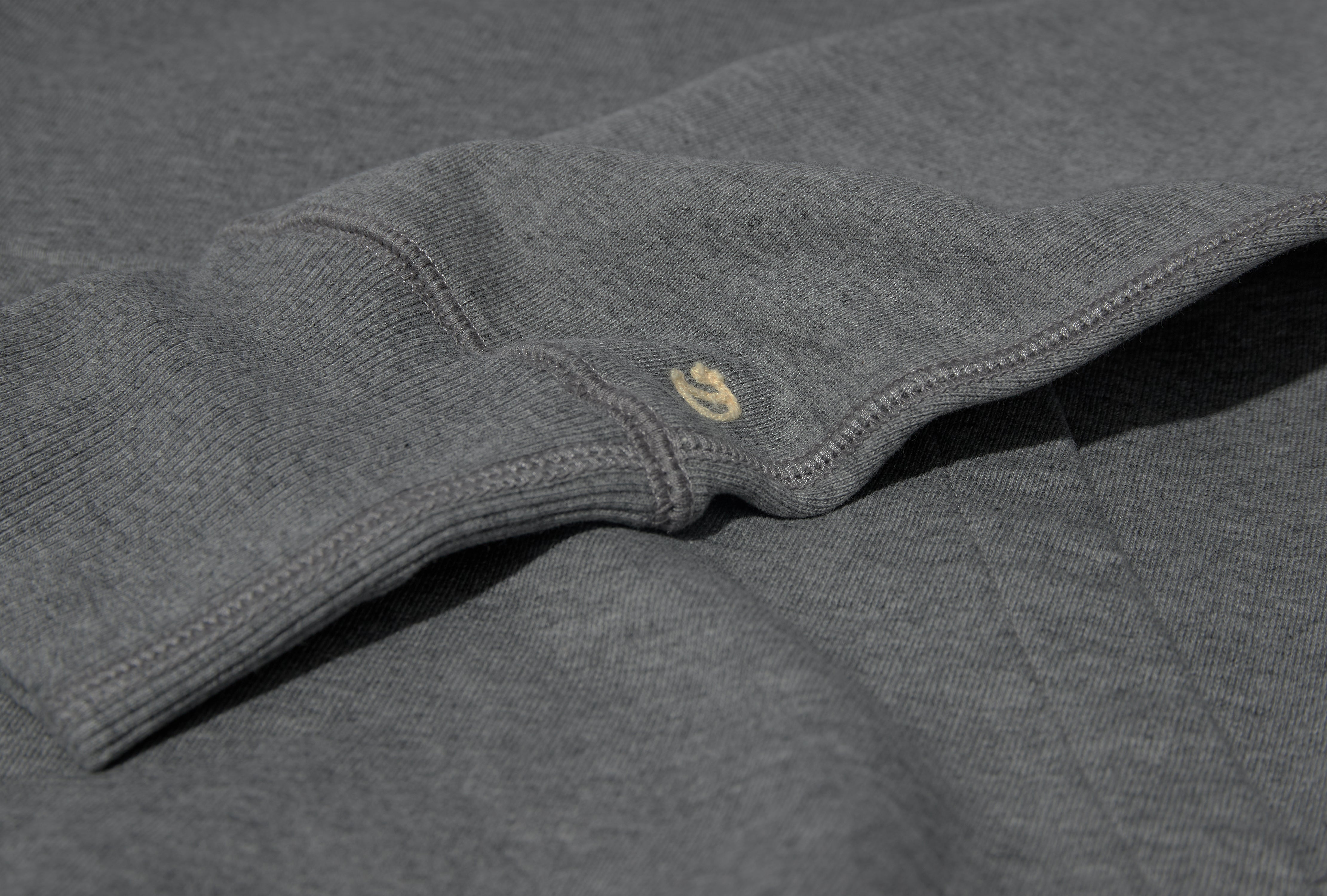 LS COTTON QUARTER ZIP SWEATSHIRT DR2A5M 24197-01 Grey