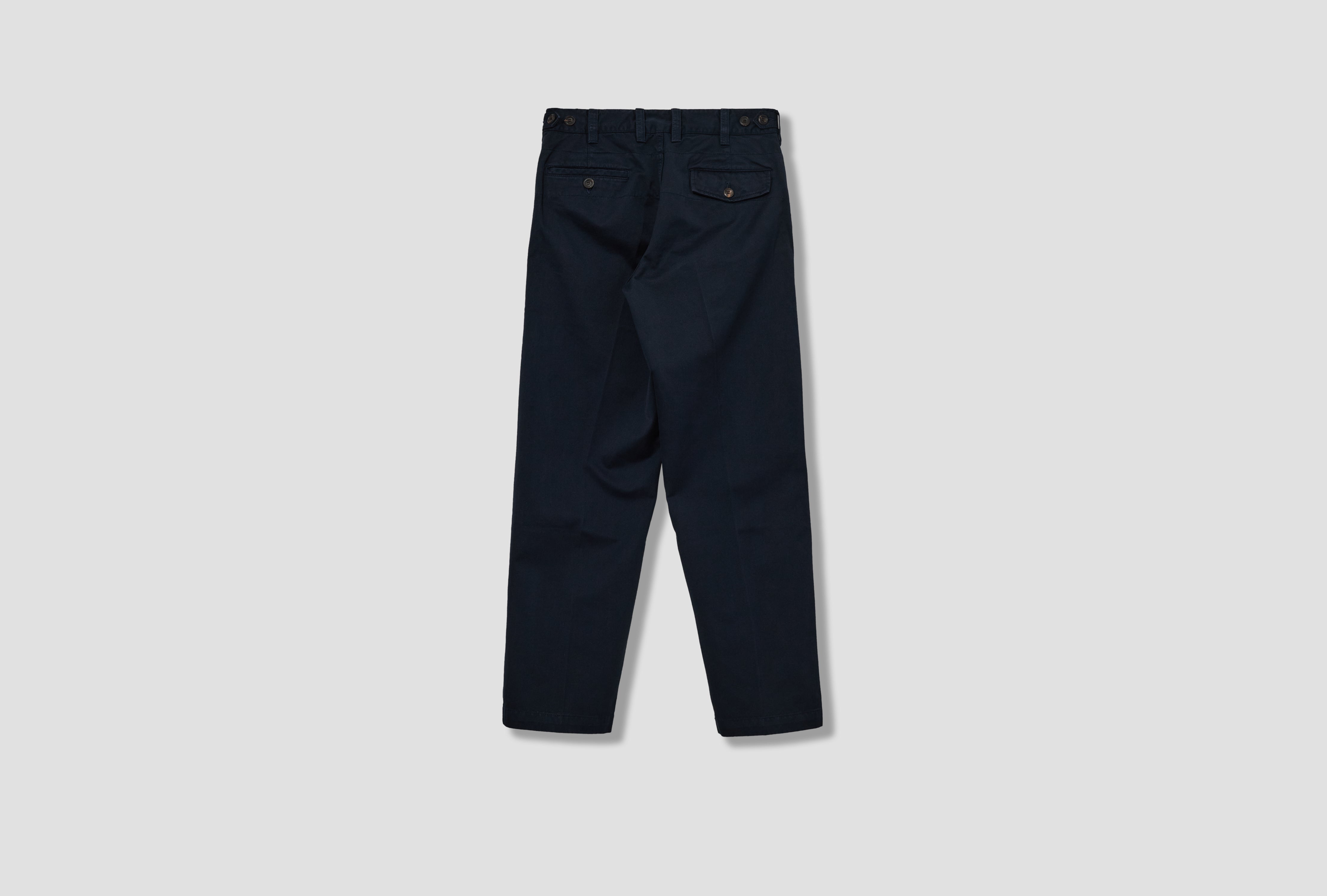 HEAVY FLAT FRONT CHINO DR2A6B 25068-01 Navy