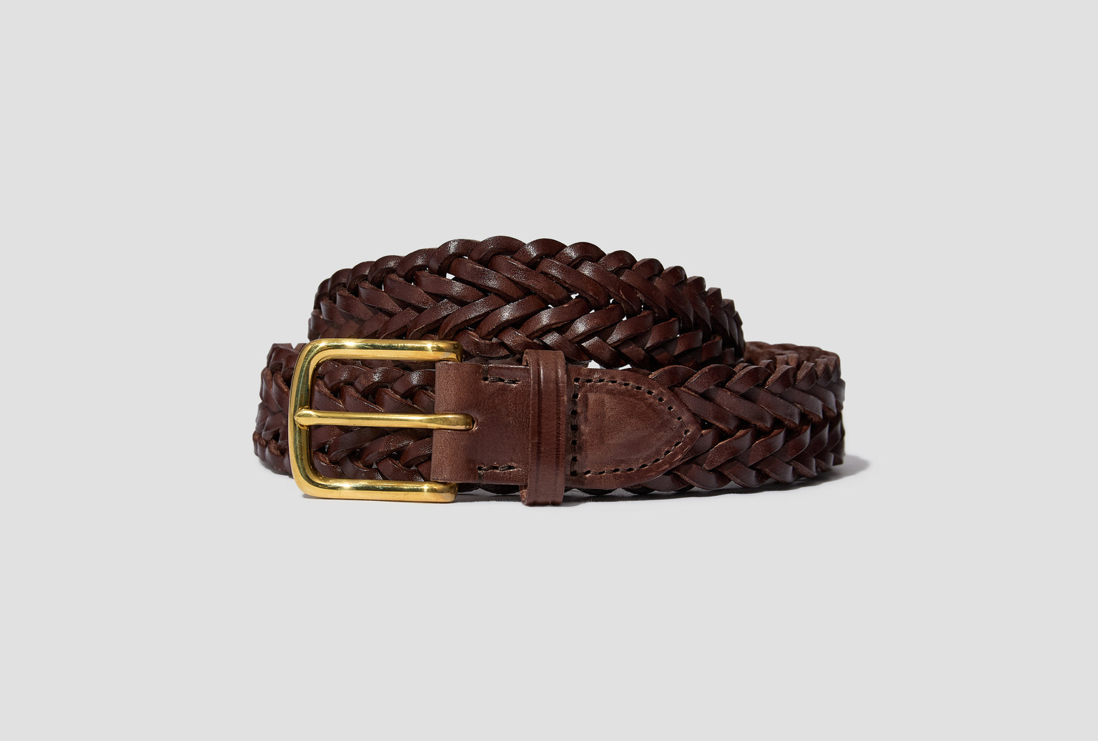 HAND PLAITED BELT DR1AK1 21921-01 Brown
