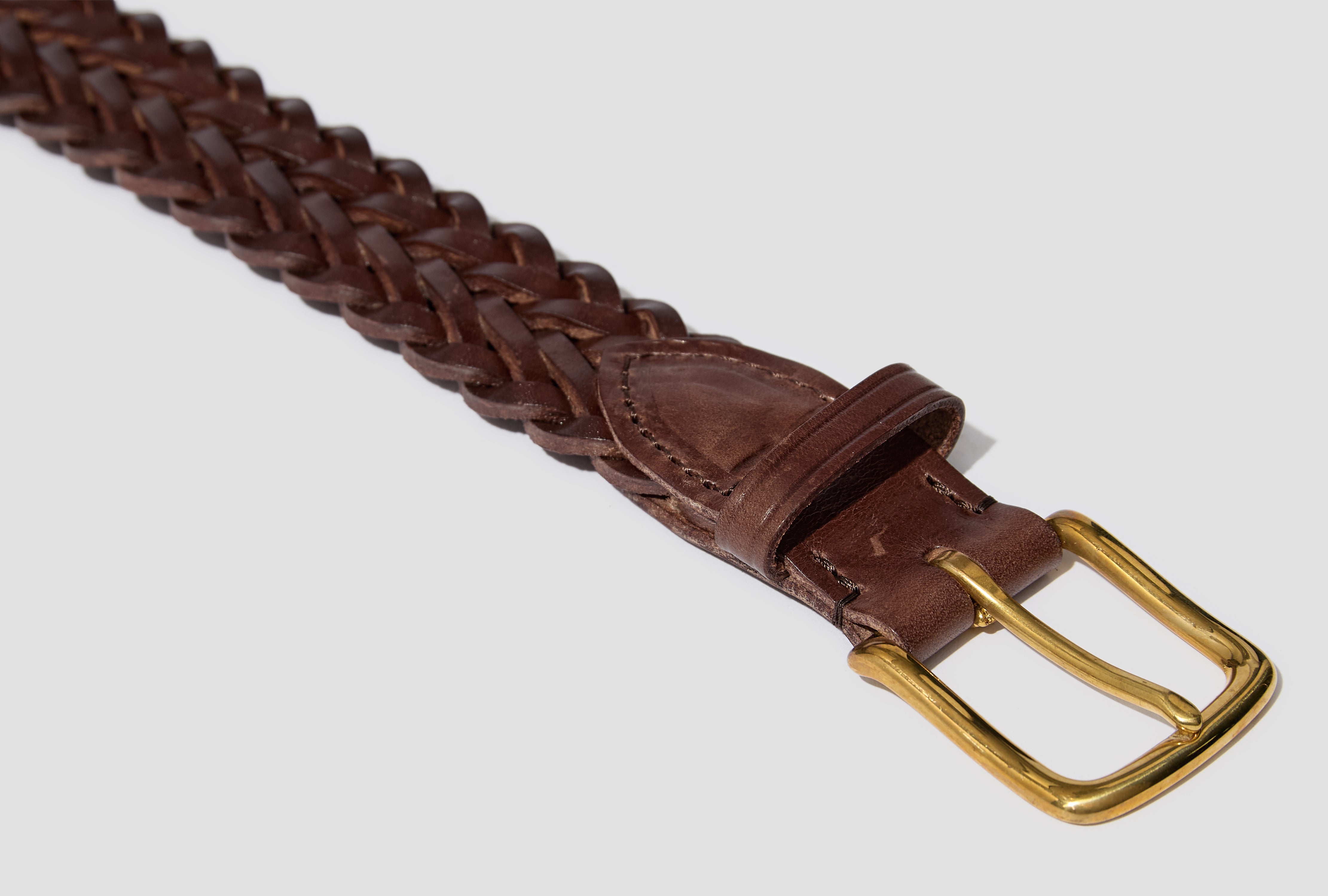 HAND PLAITED BELT DR1AK1 21921-01 Brown