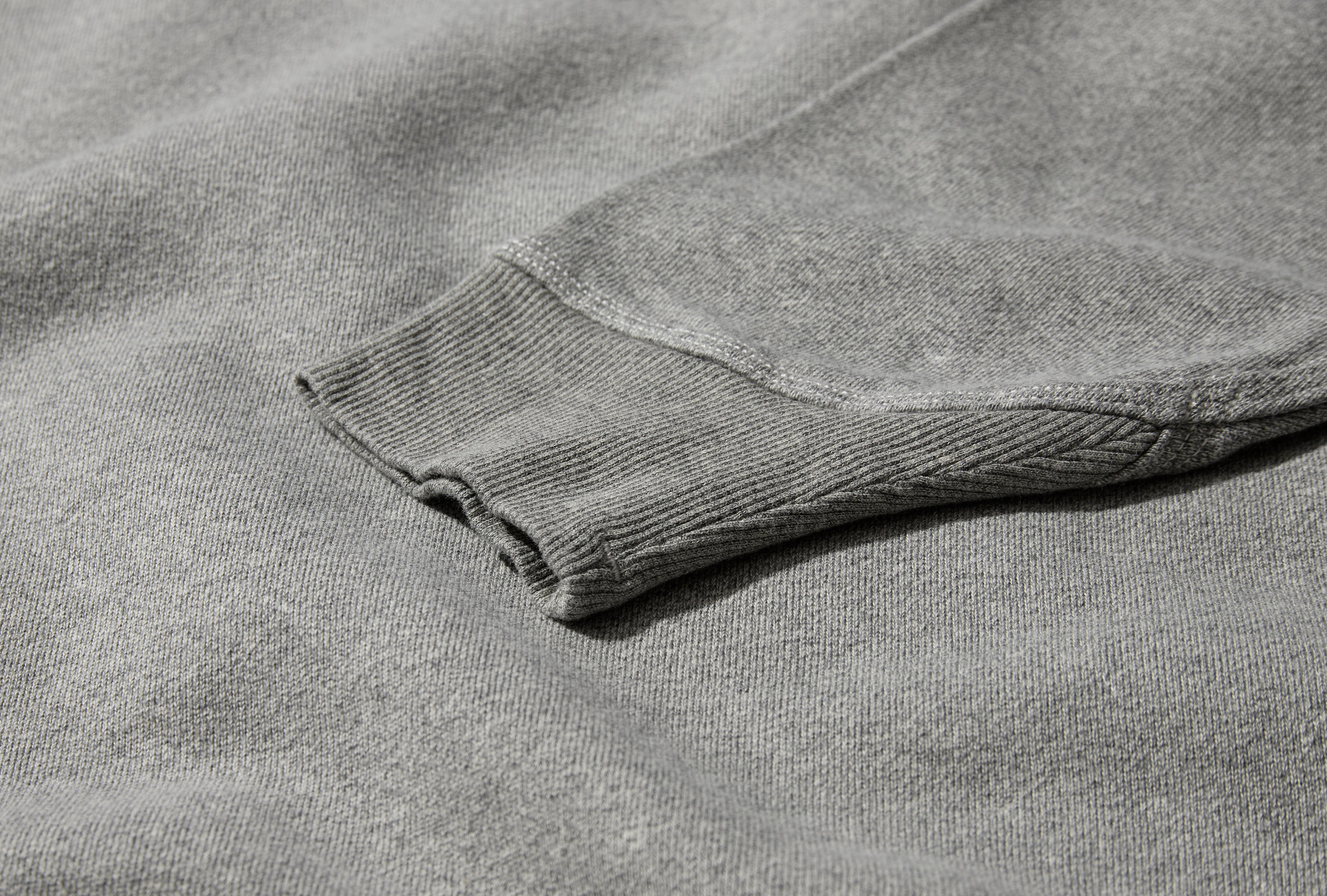 MÉLANGE FLEECE WASHED L1 S15 61000 22 S0329 Grey