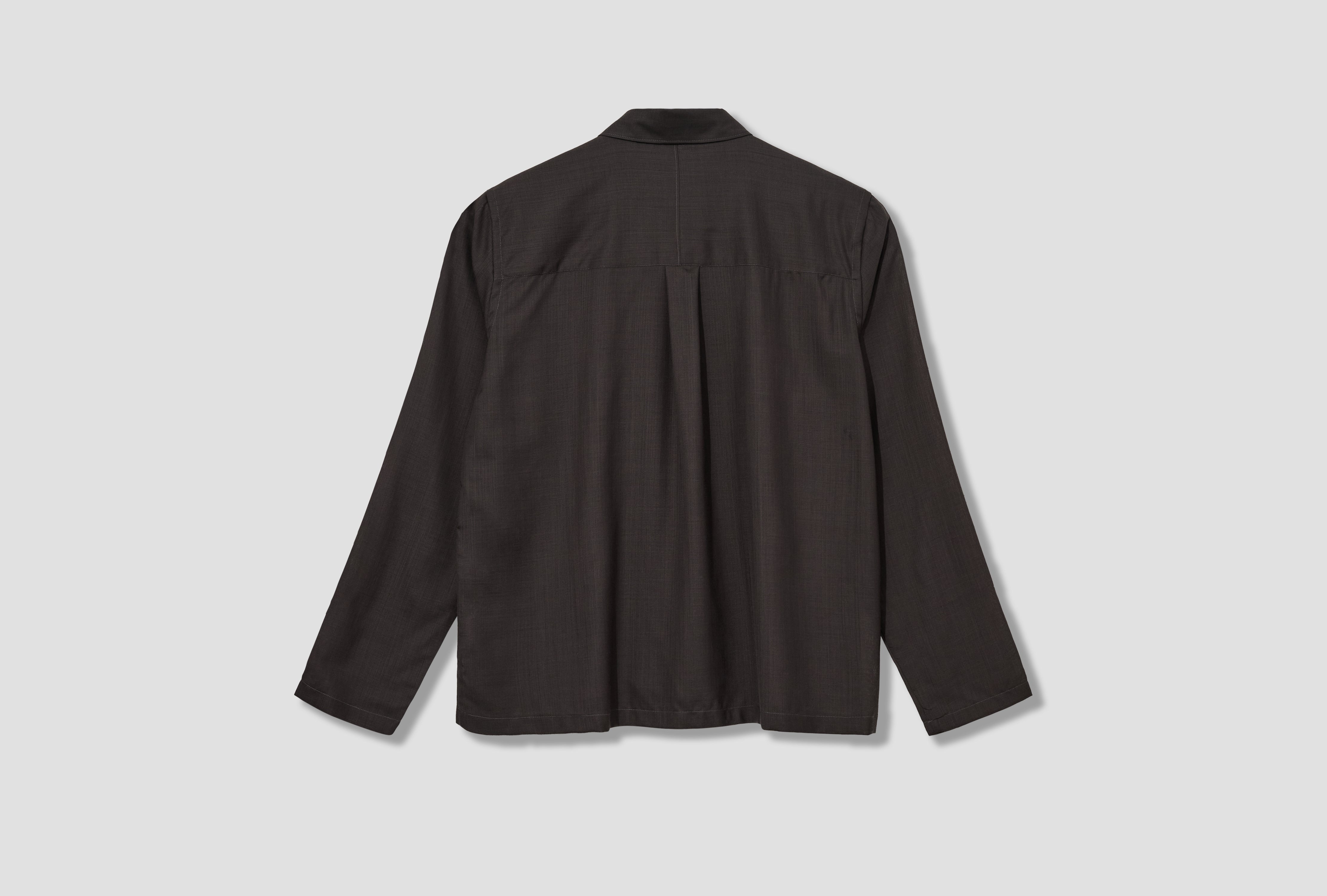 CORDIAL SHIRT - 120S MERINO 3-91S25 Brown