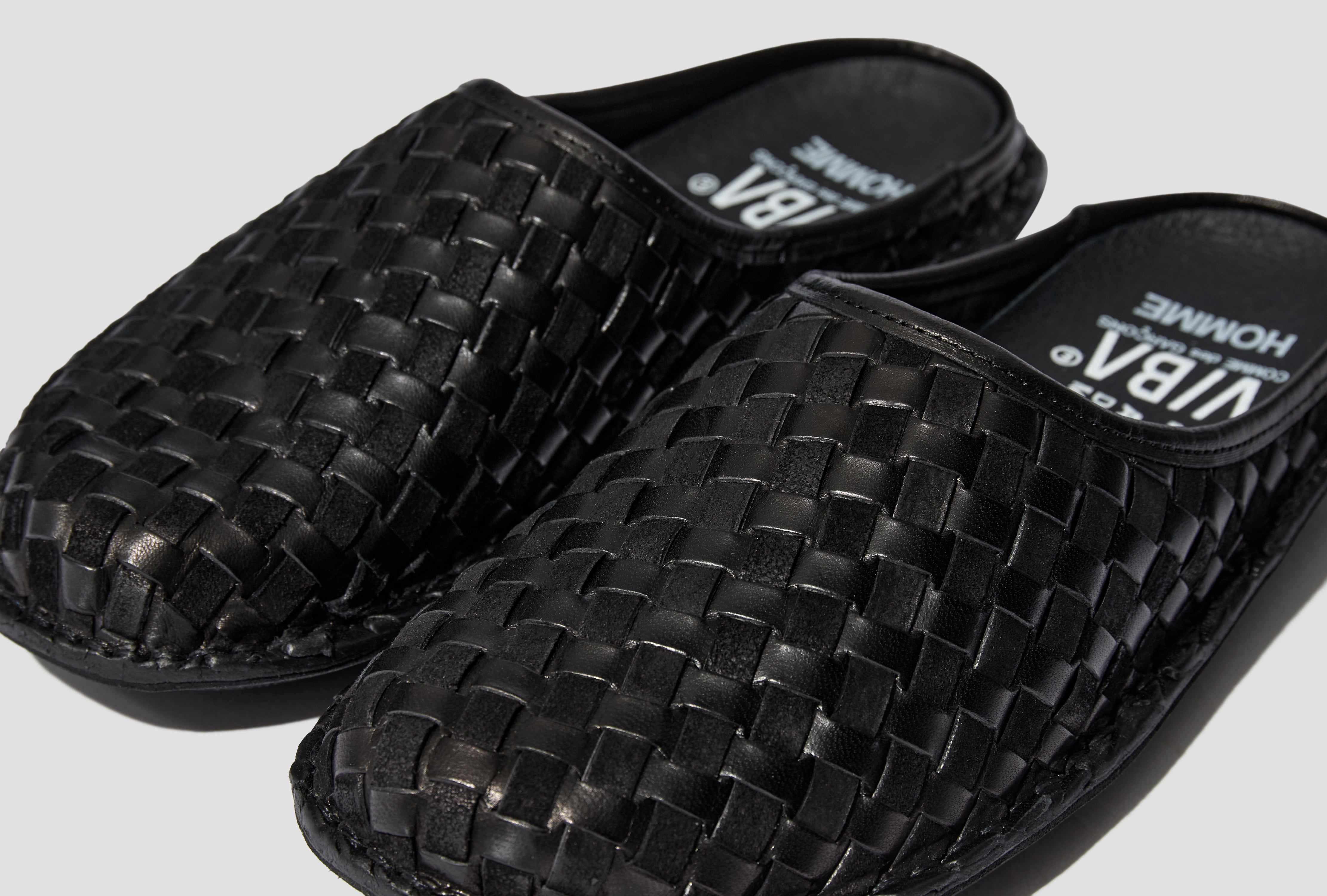 CDGH X VIBAE ROMA WOVEN LEATHER - PRETO BLACK HQ-K105-S26