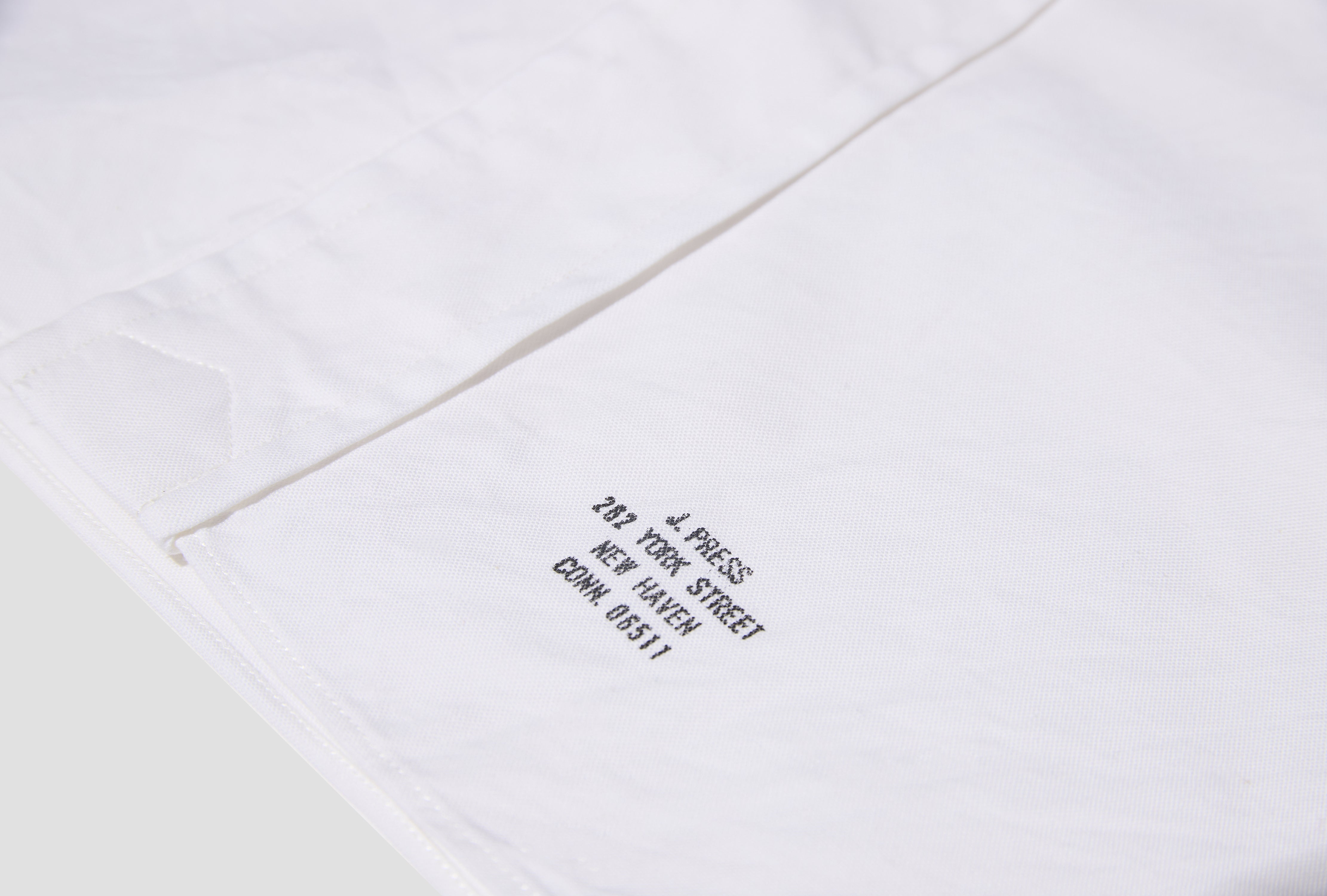 BAGGY FIT B.D. - PIN OXFORD HS OA LM 0902 White