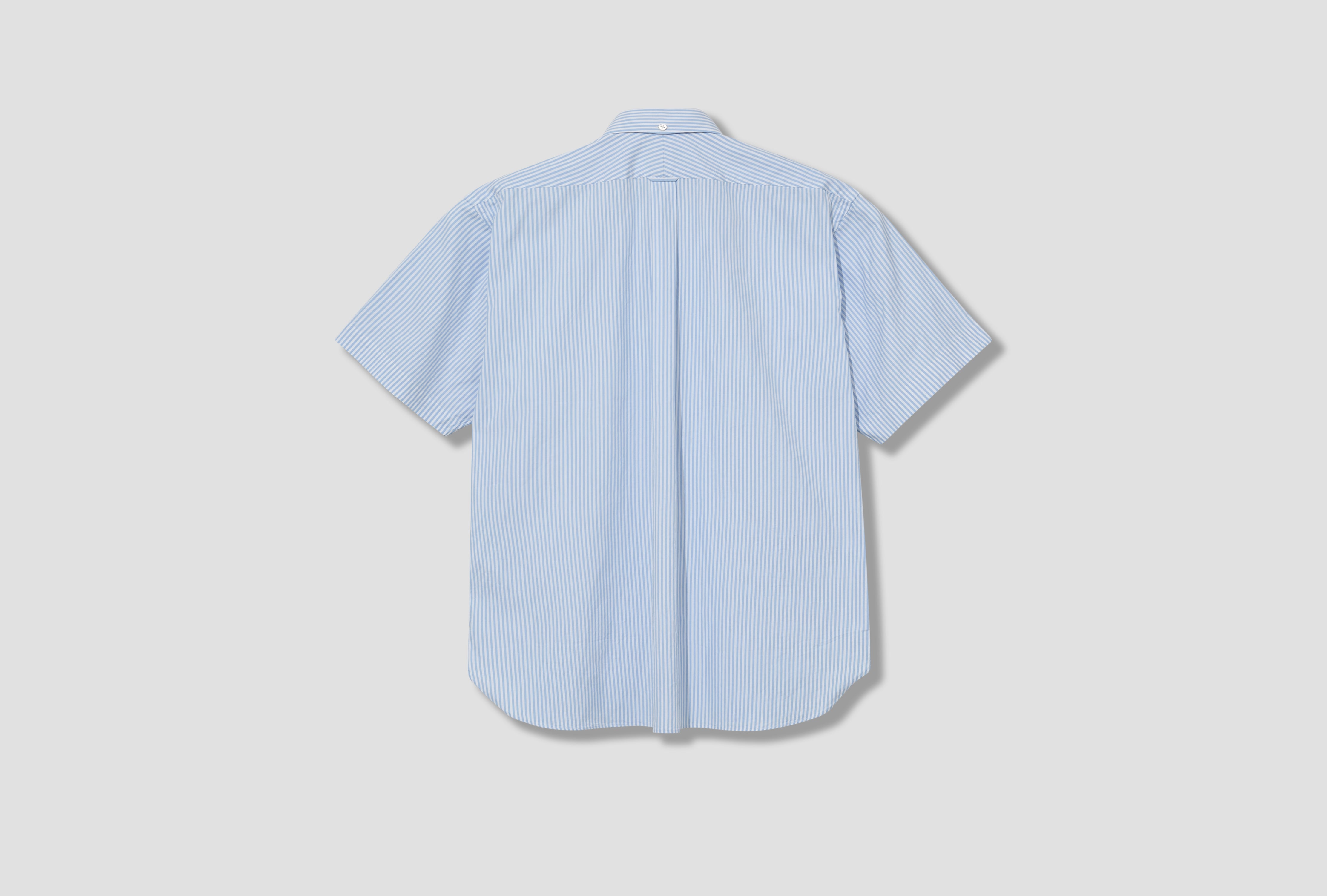 BAGGY FIT B.D. HALF SLEEVE - PIN OXFORD HH OA LM 0902 Stripe