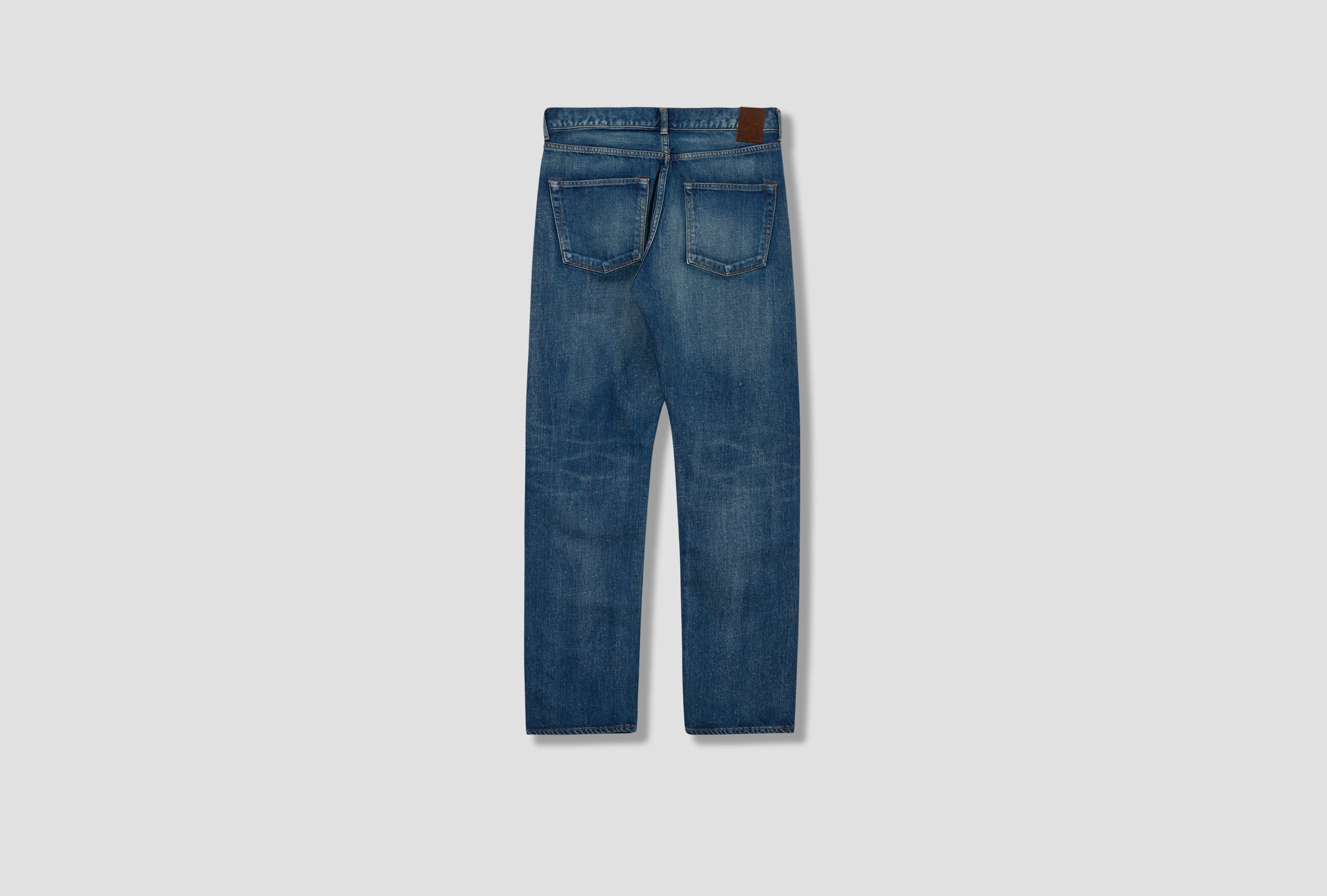 C.T.L STRAIGHT DENIM PANTS-BENGARA (INDIAN RED) - DARK INDIGO STPT-3450