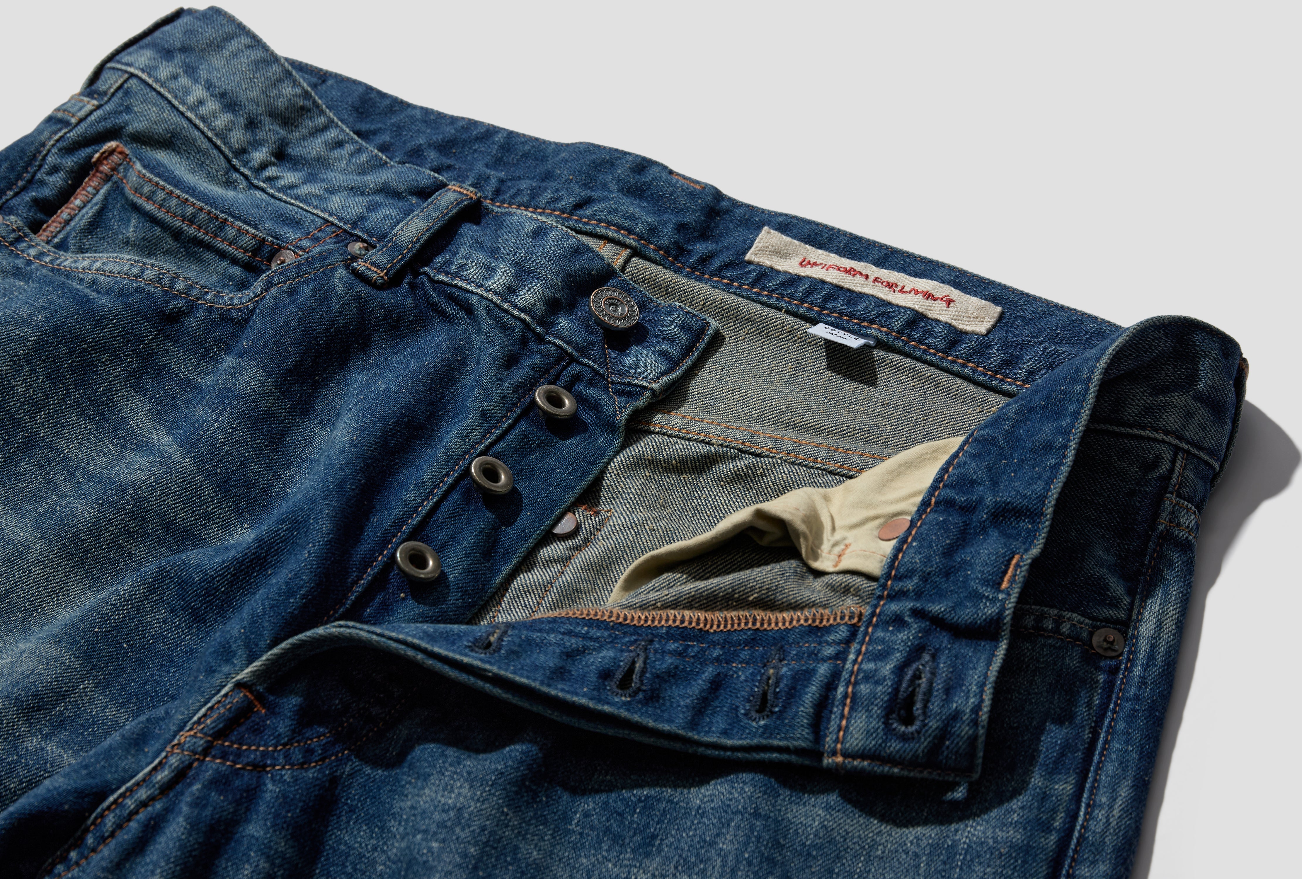 C.T.L STRAIGHT DENIM PANTS-BENGARA (INDIAN RED) - DARK INDIGO STPT-3450