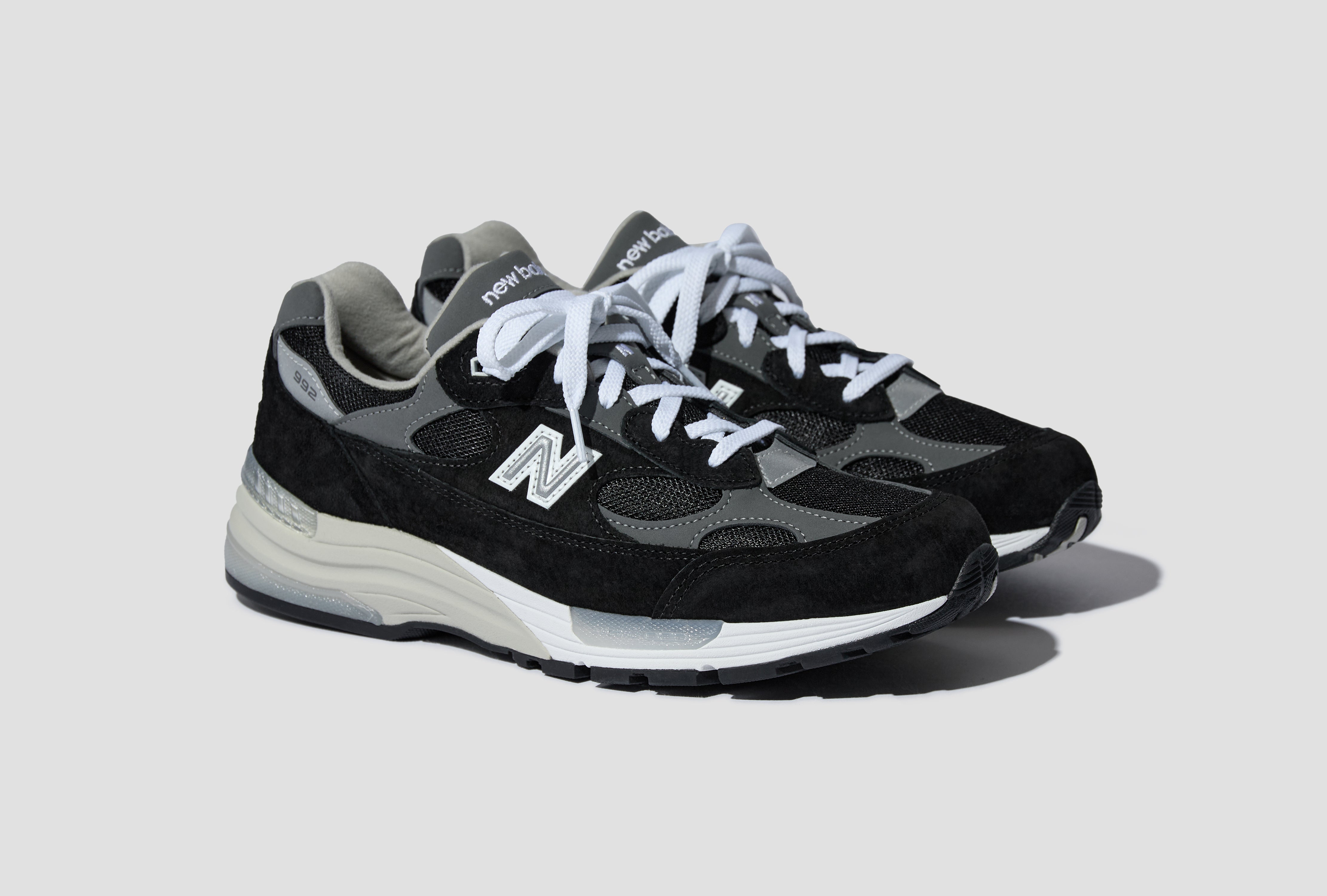 MADE IN USA 992 - BLACK / GREY / SILVER METALIC U992BK