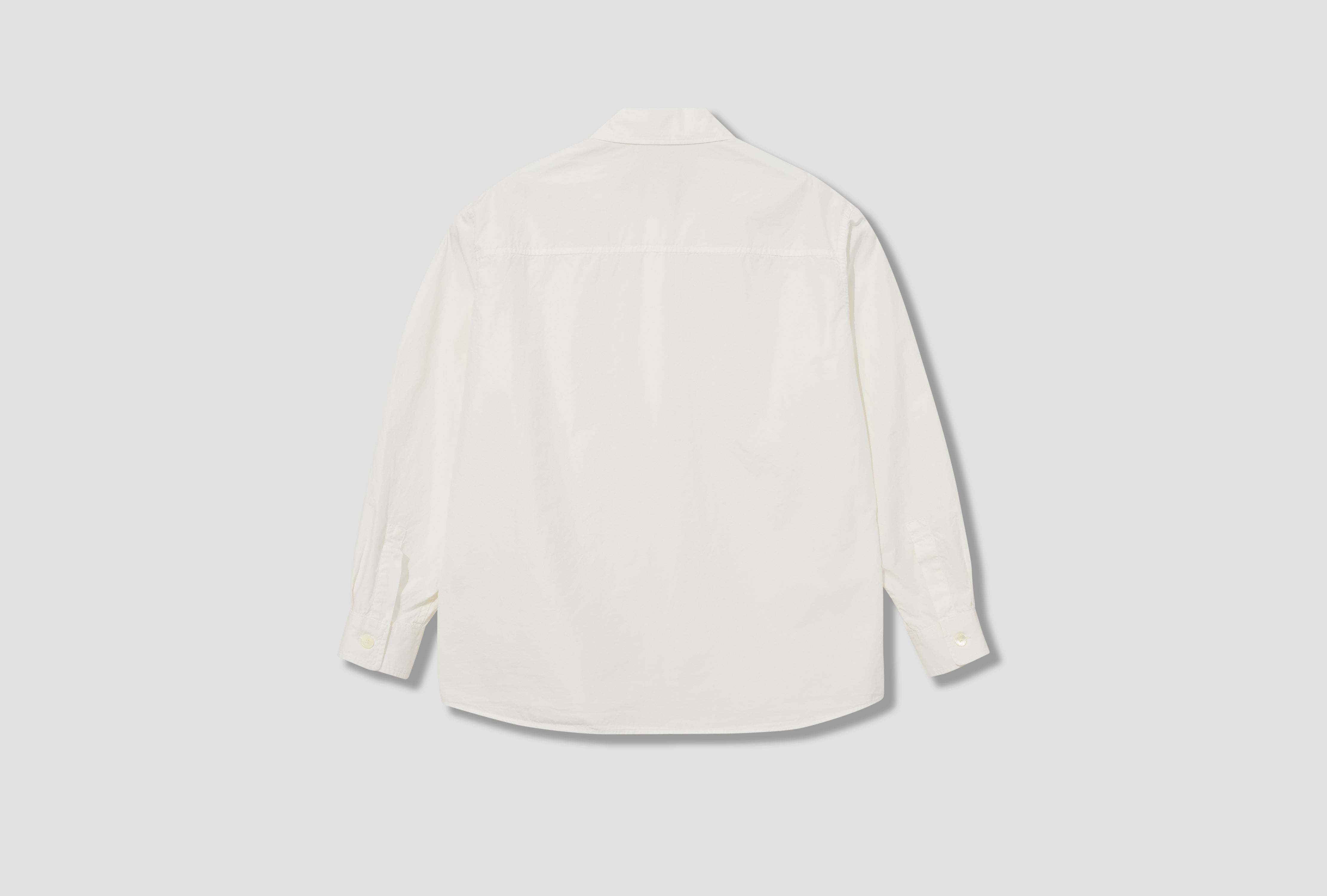 GARMENT-DYED FINX SHUTTLE WEATHER SHIRT A26SS01SW White