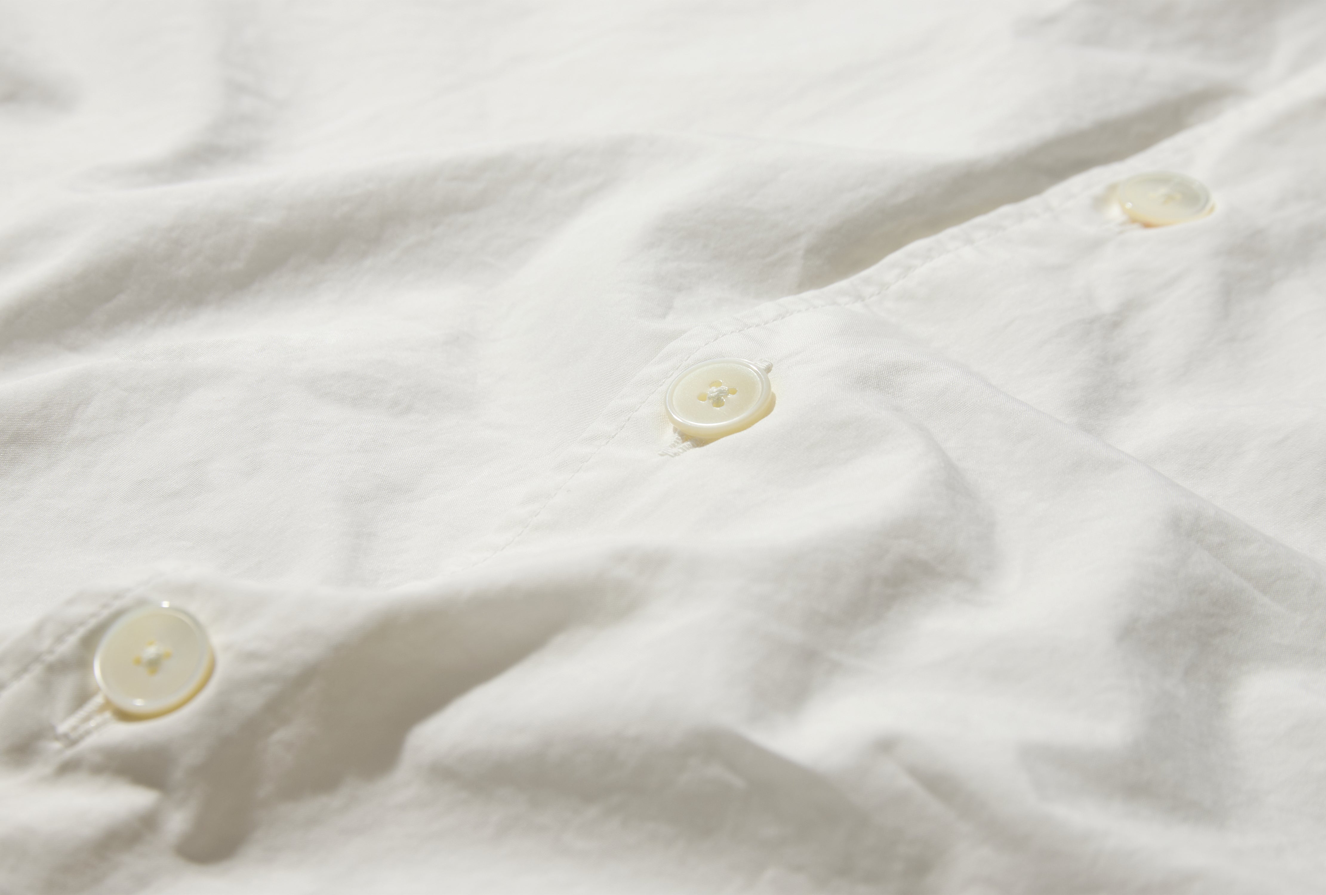 GARMENT-DYED FINX SHUTTLE WEATHER SHIRT A26SS01SW White